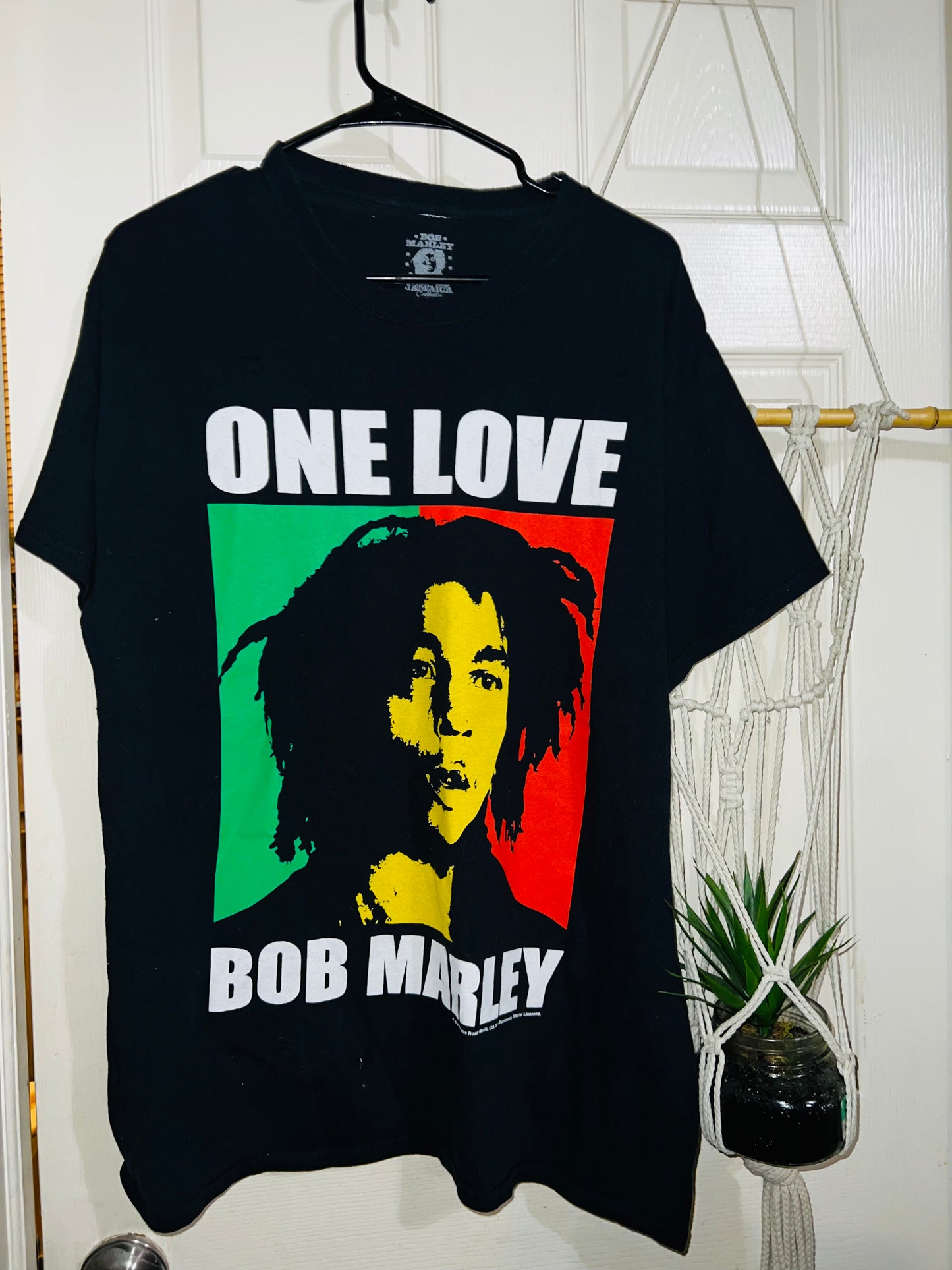 Bob Marley Vintage One Love OS Distressed Tee