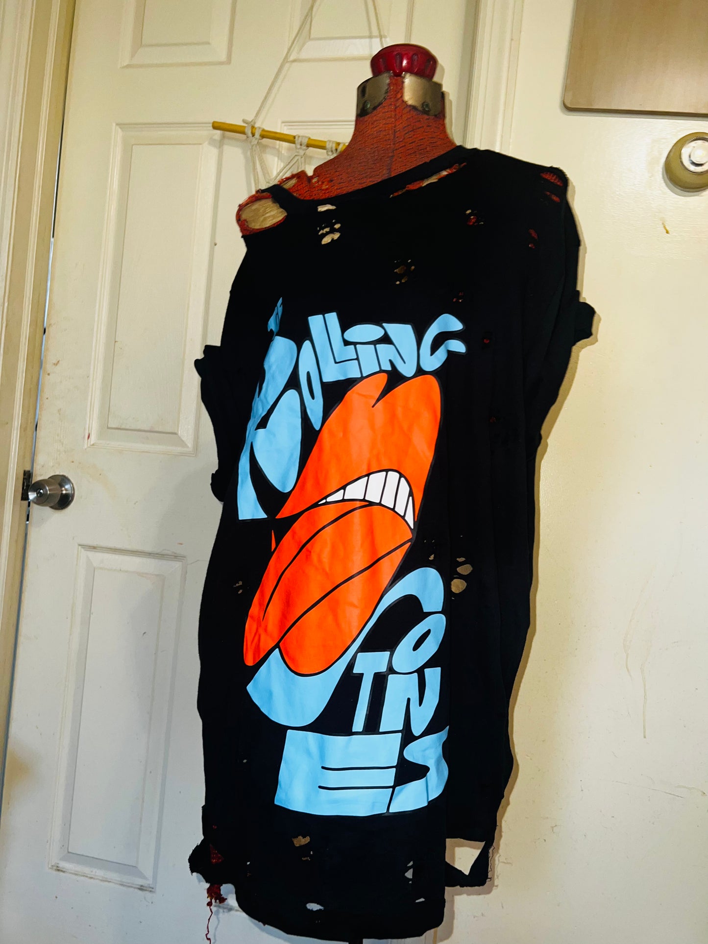The Rolling Stones Oversized Distressed Tee