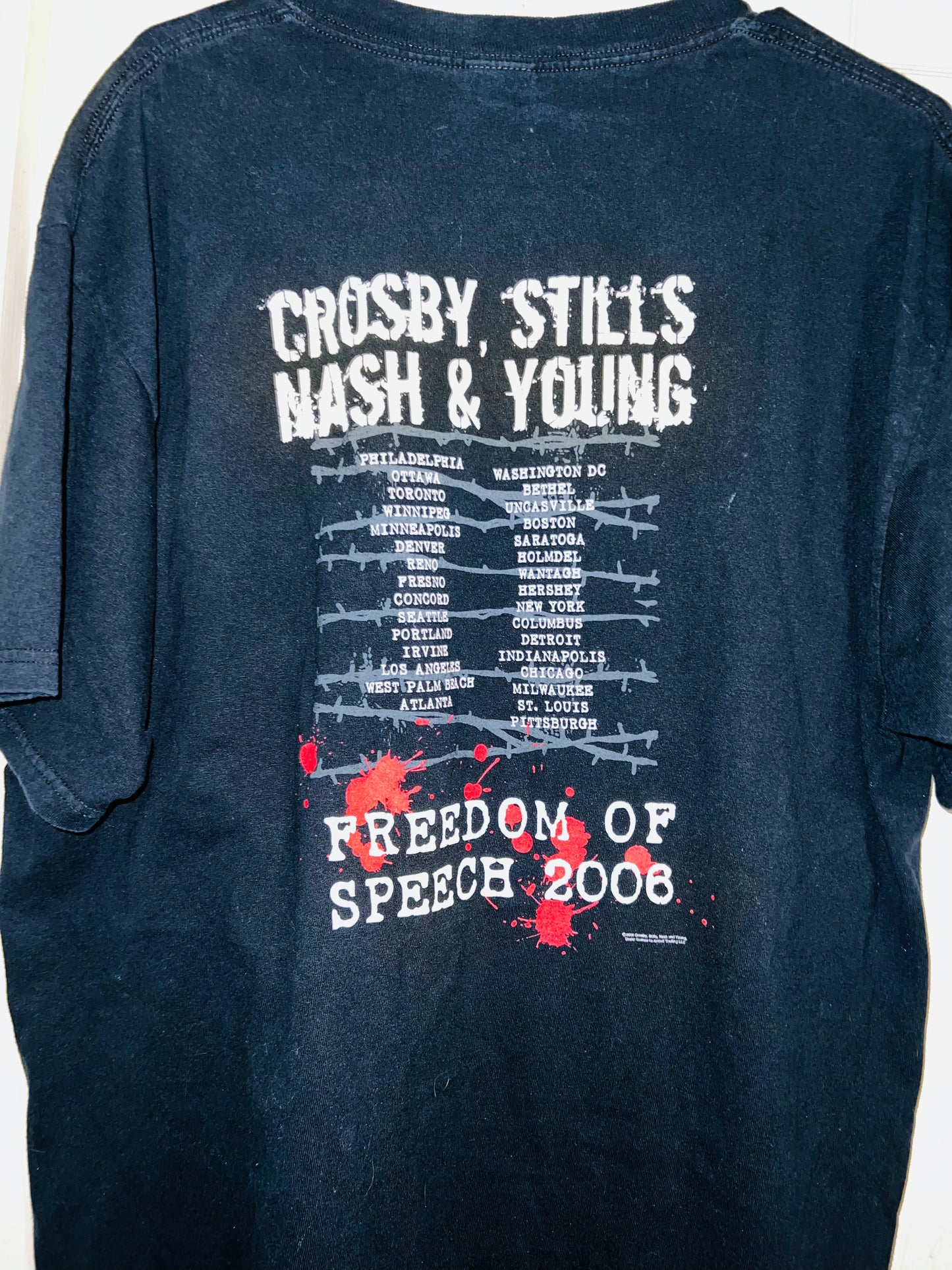 Crosby, Stills, Nash & Young Double Sided Vintage Tee