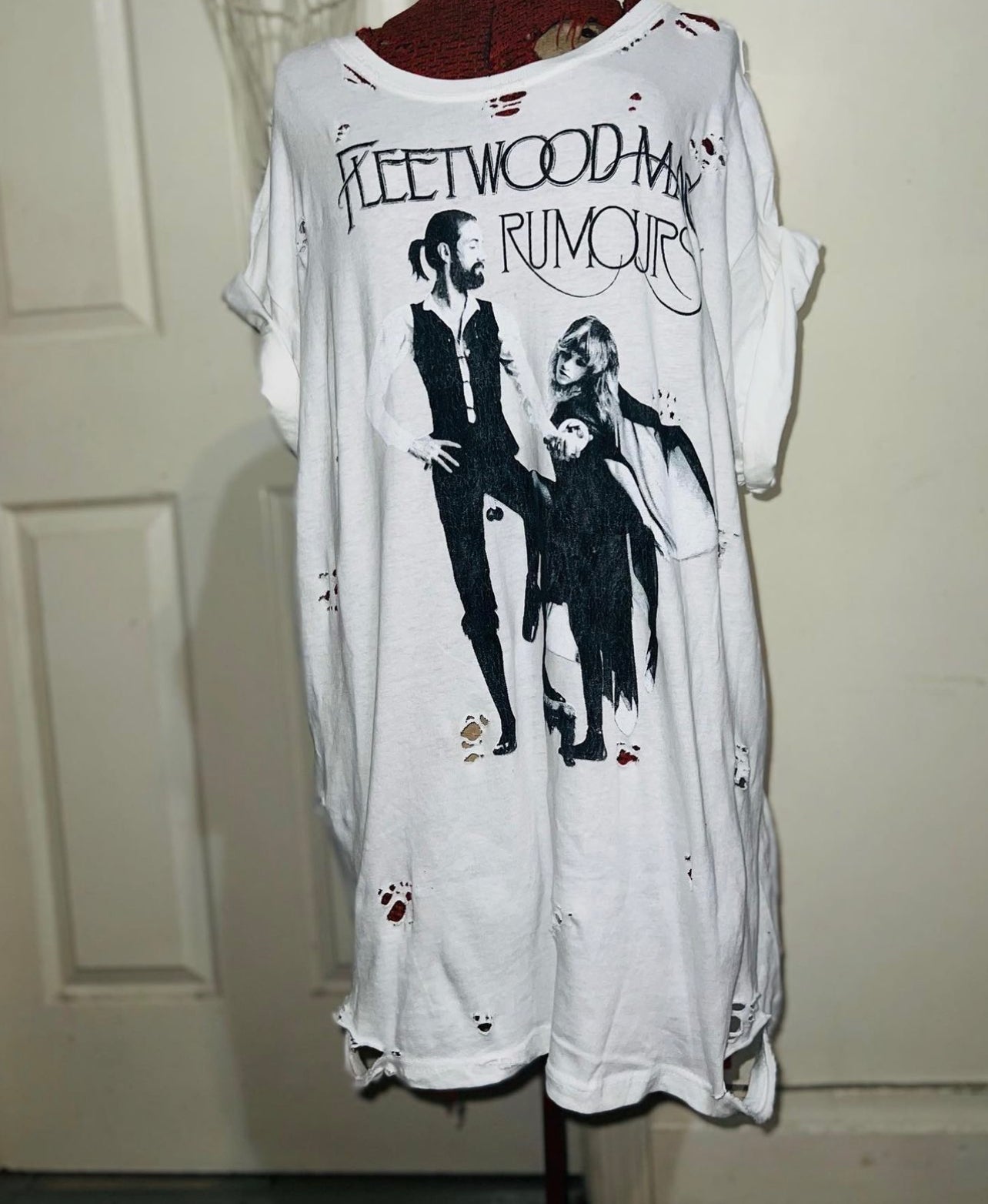 Fleetwood Mac “Rumors” Distressed Oversized Tee