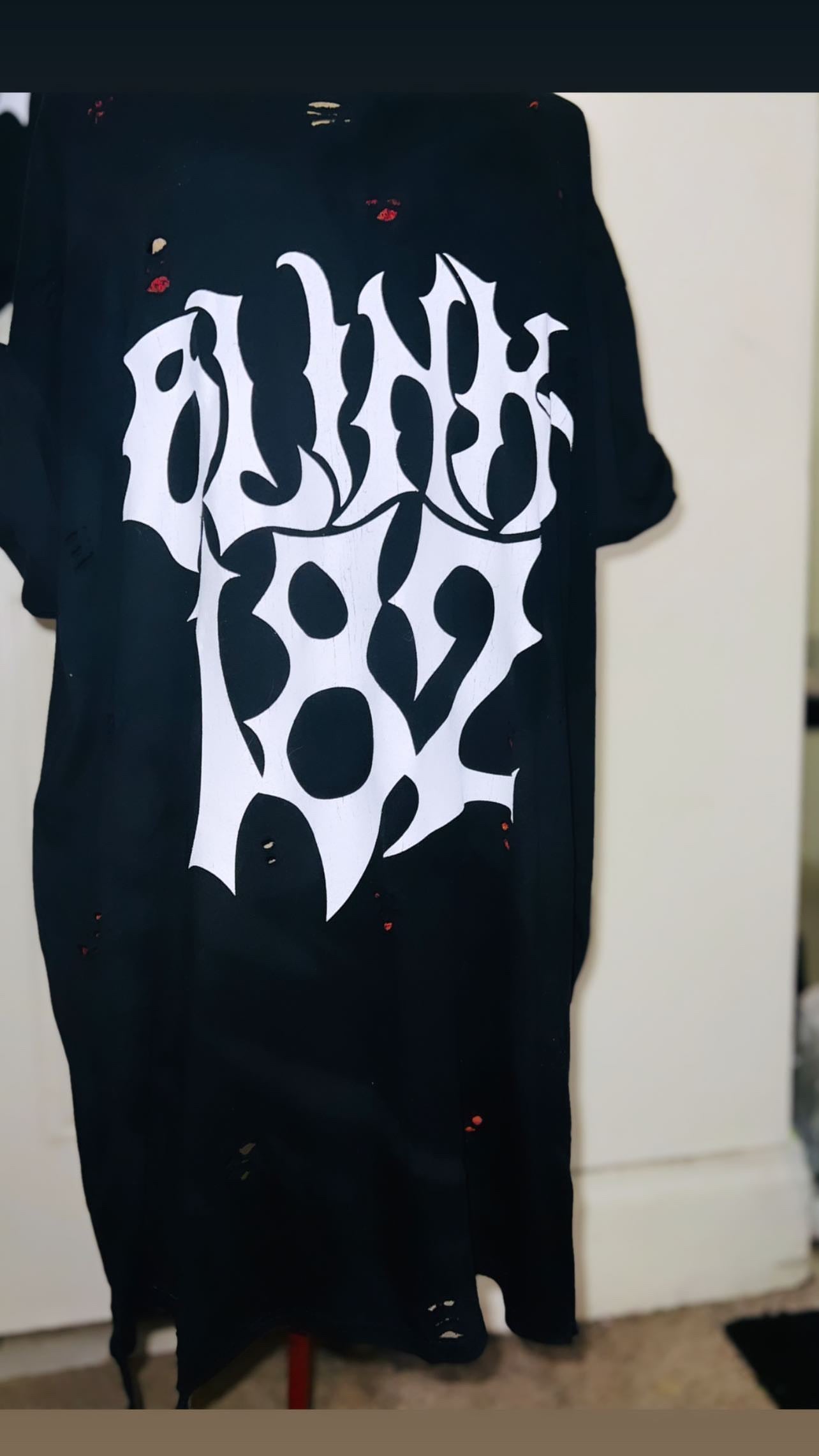 Blink 182 Double Sided Oversized Distressed T-Shirt