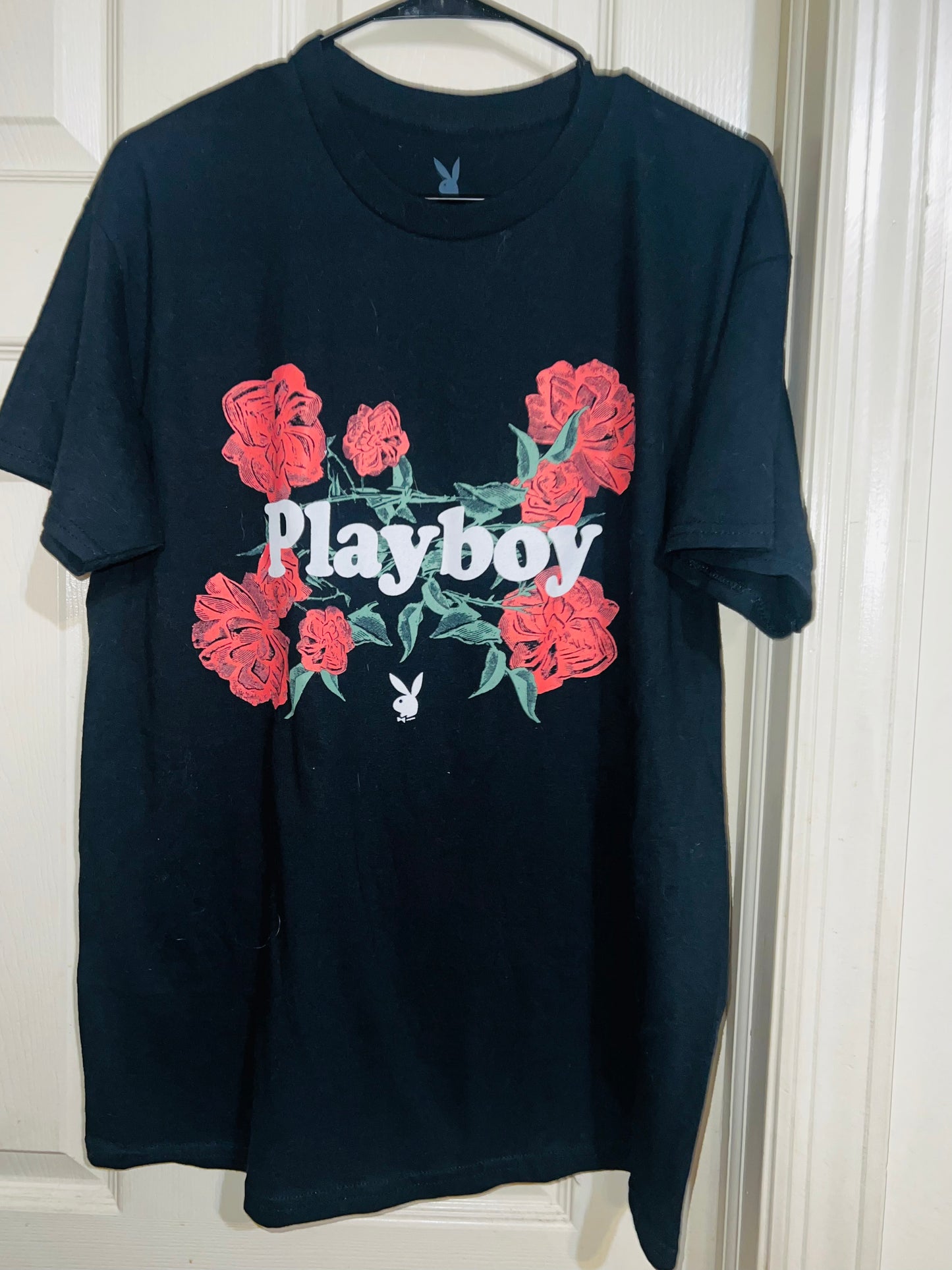 Playboy Oversized Distressed Tee