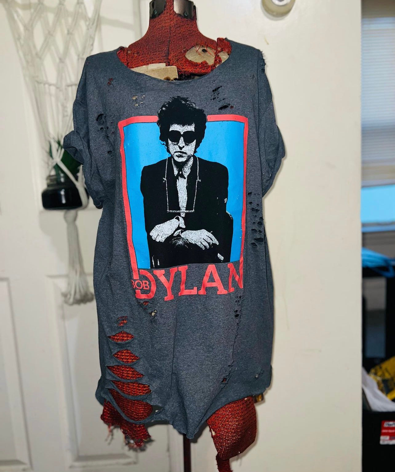 Bob Dylan Oversized Distressed Tee