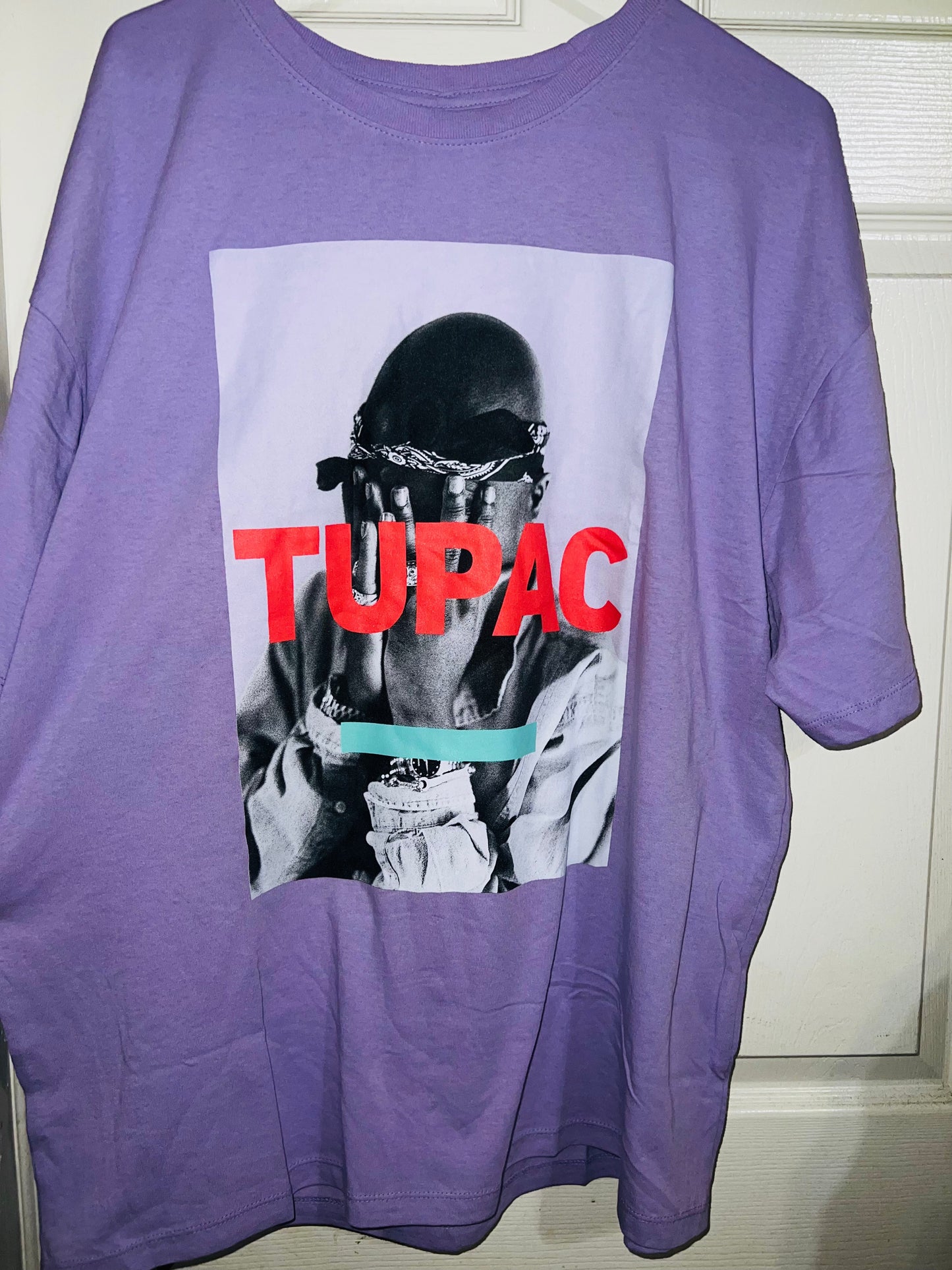 Tupac Oversized Distressed Tee