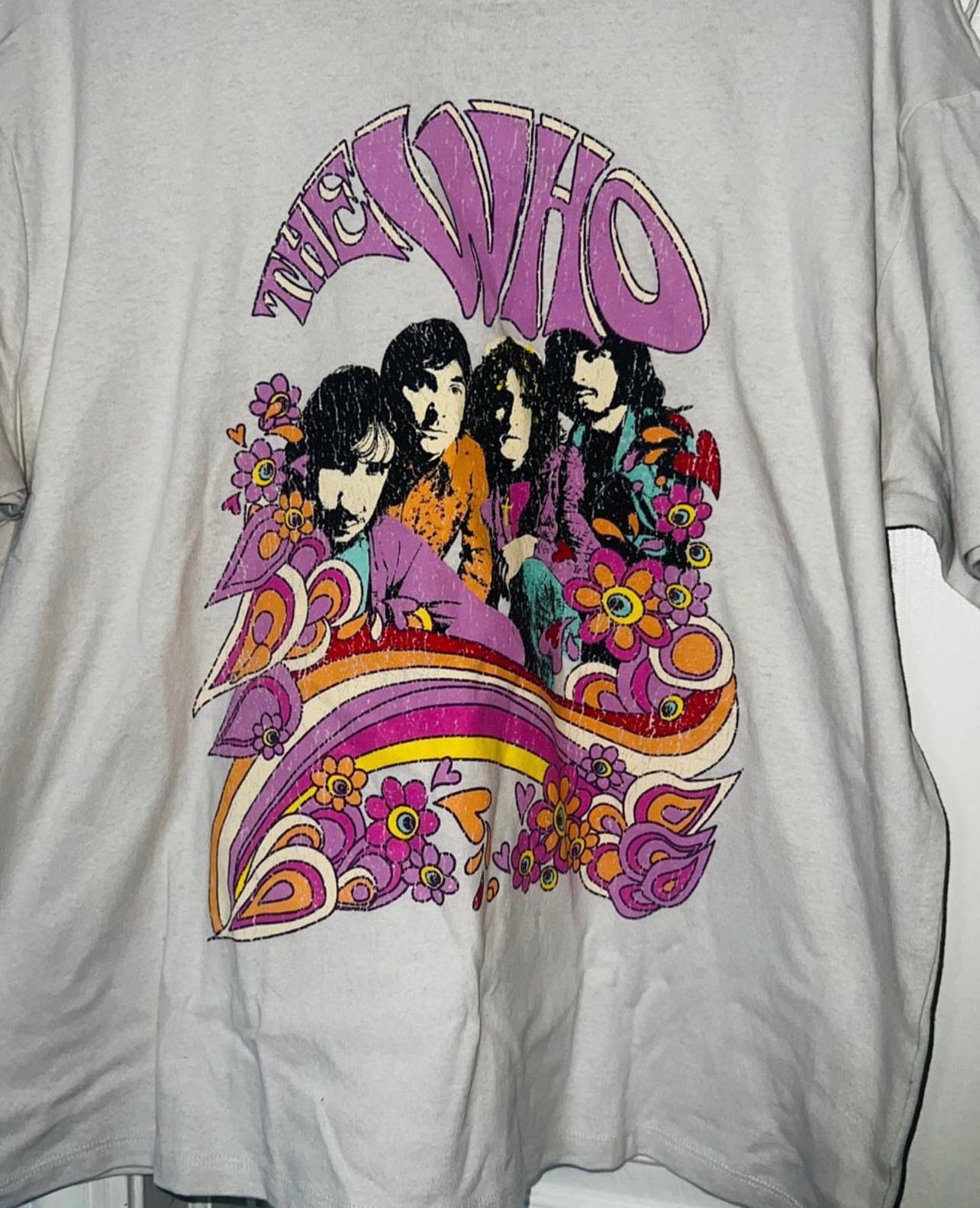 The Who Oversized Distressed Tee