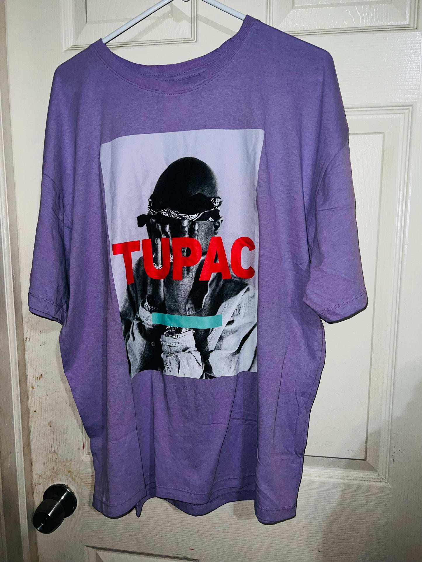 Tupac Oversized Distressed Tee