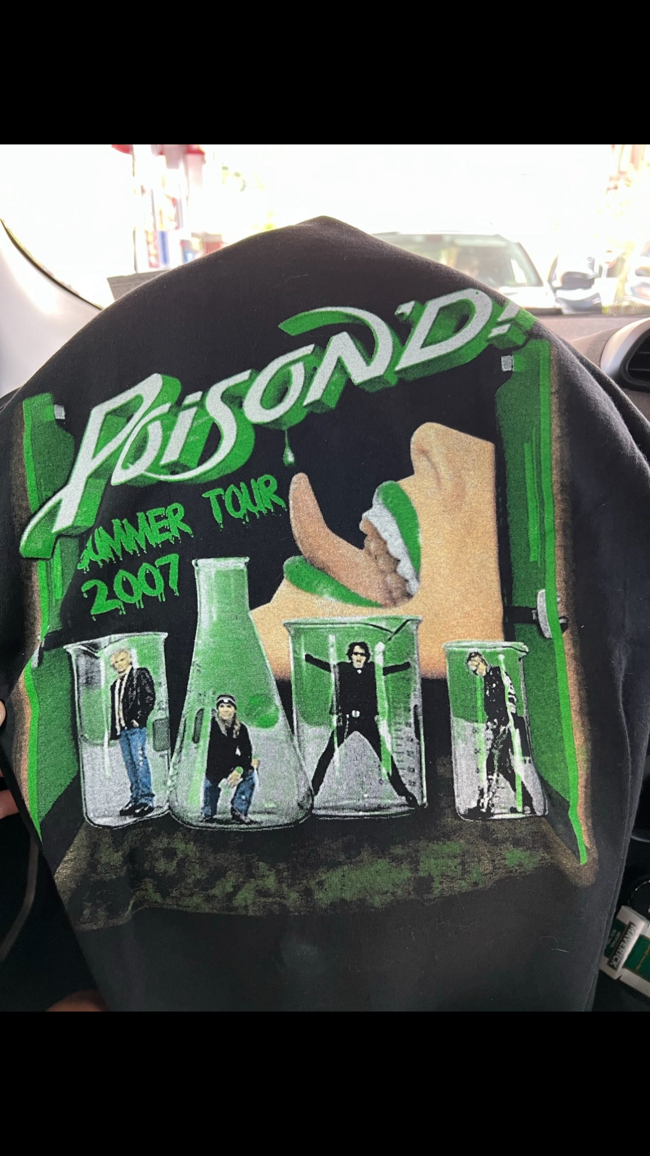 Poison Double Sided Distressed Vintage Tee