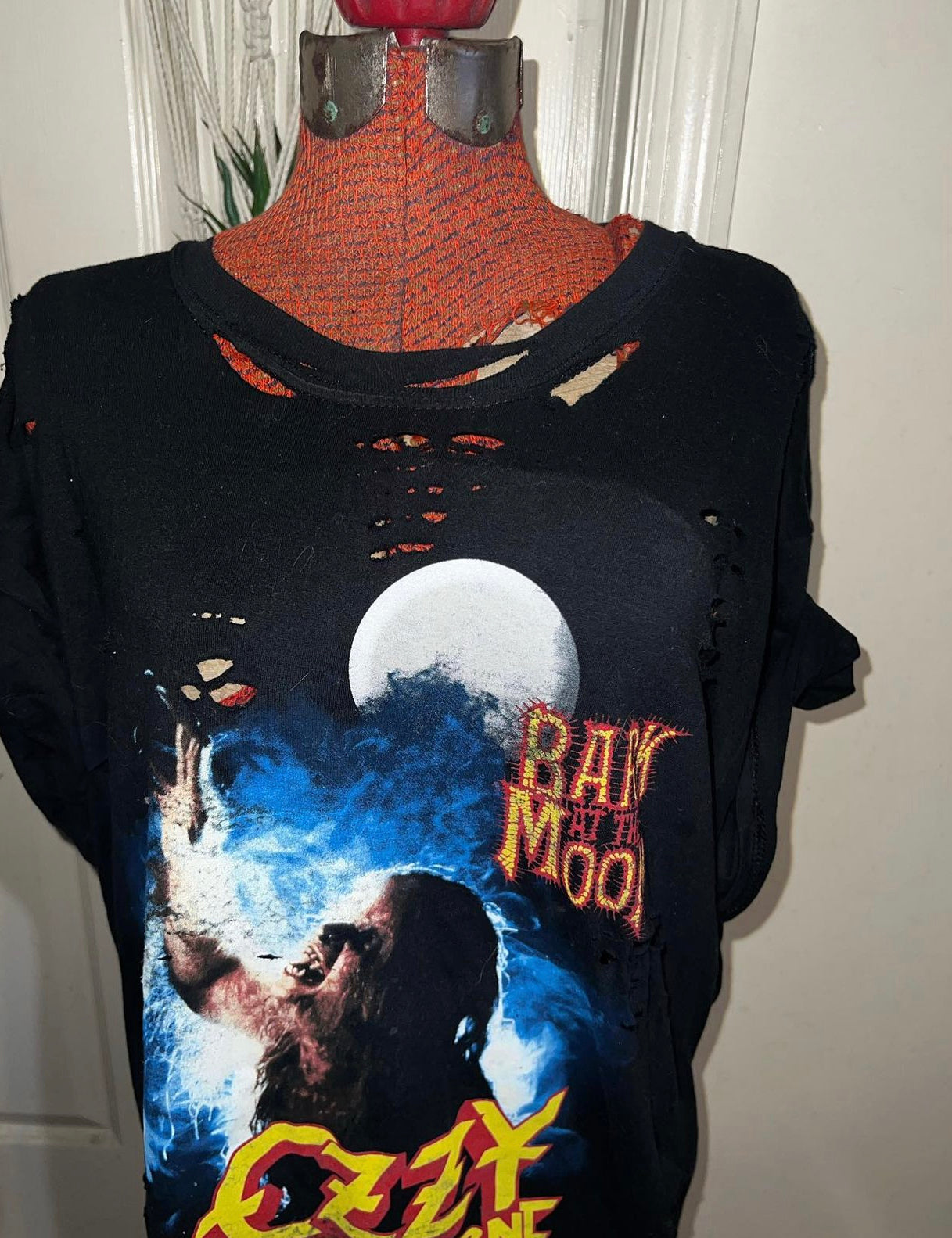Ozzy Osbourne “Back at the Moon” Oversized Distressed Tee