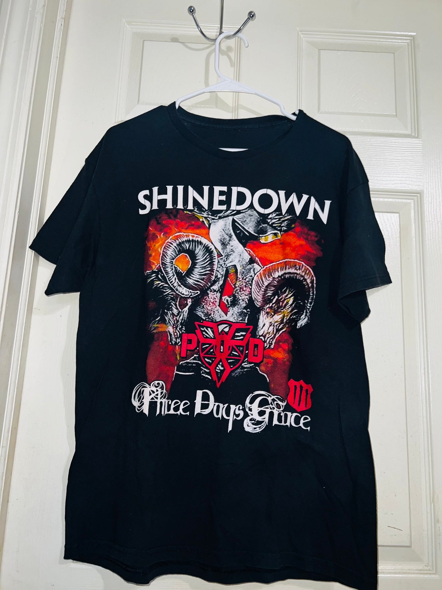 Vintage Shinedown/Three Days Grace Double Sided Oversized Tee