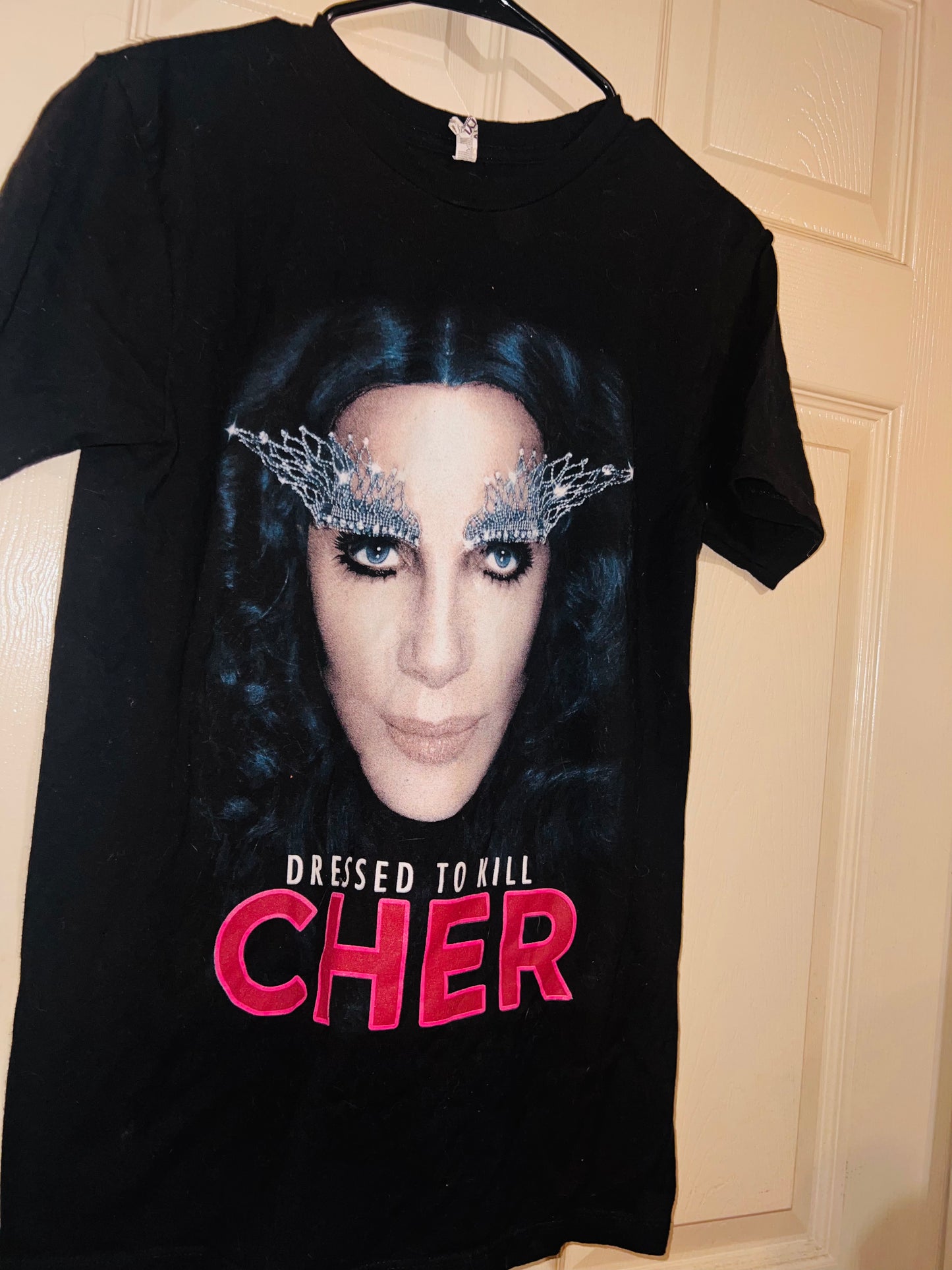 Cher 2014 Vintage Dressed to Kill Tour Distressed Tee
