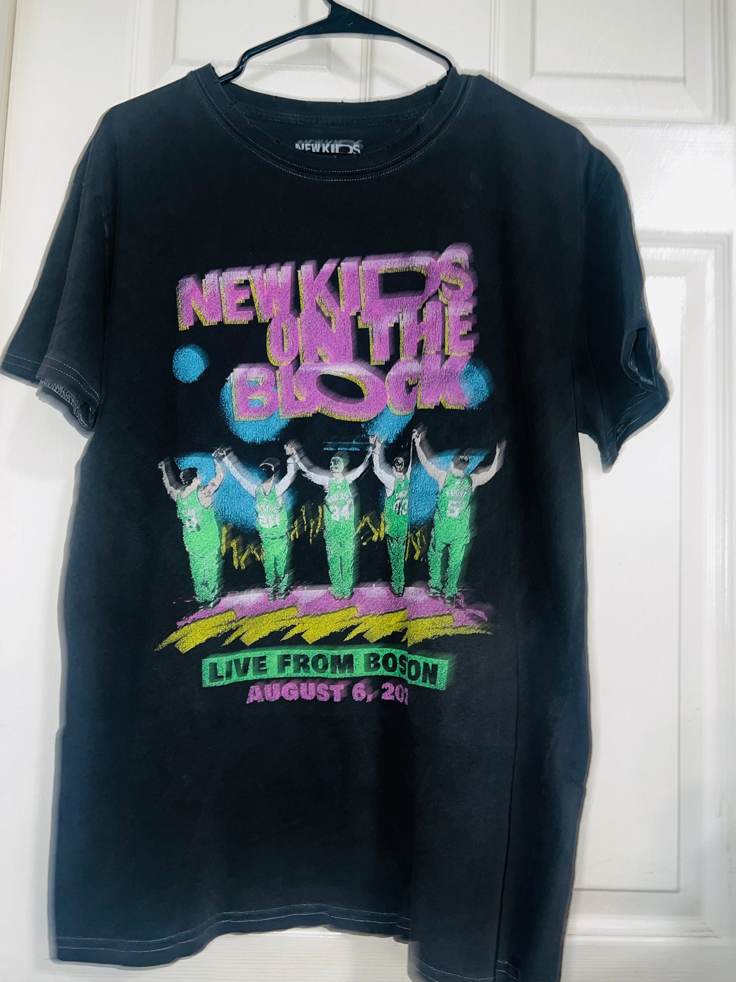 New Kids on the Block Oversized Distressed Tee