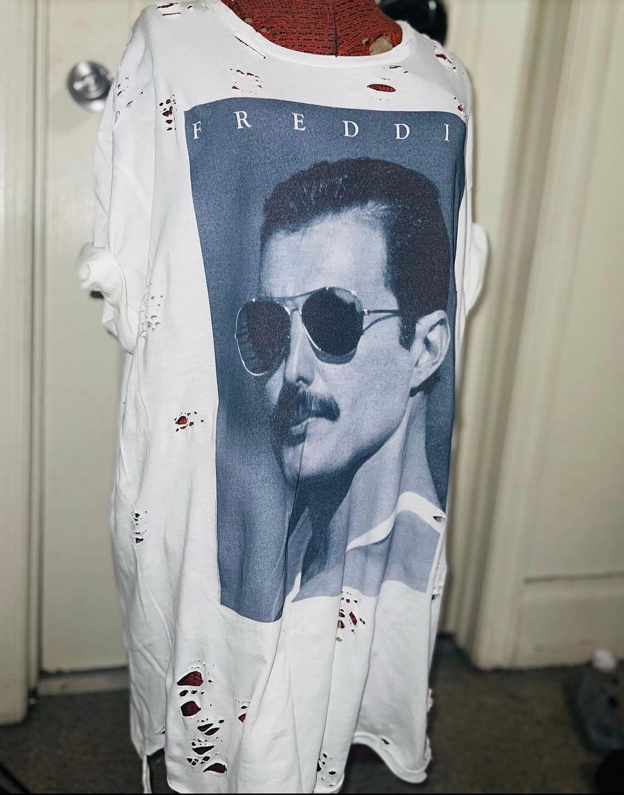 Freddie Oversized Distressed Tee
