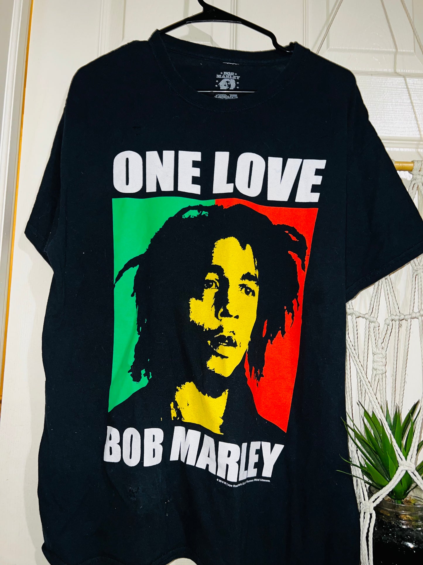 Bob Marley Vintage One Love OS Distressed Tee