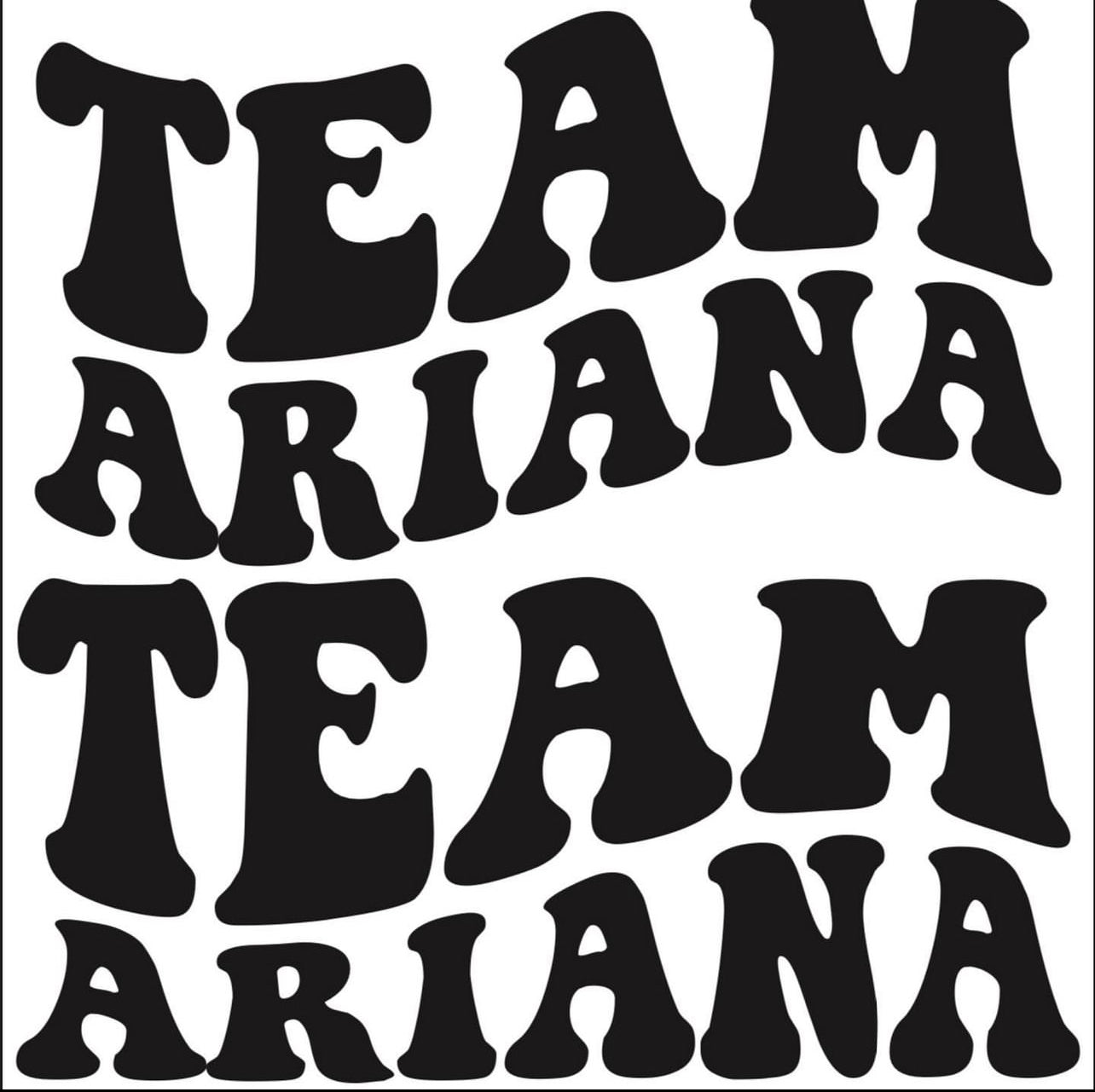 Team Ariana Distressed Sweatshirts and Tees