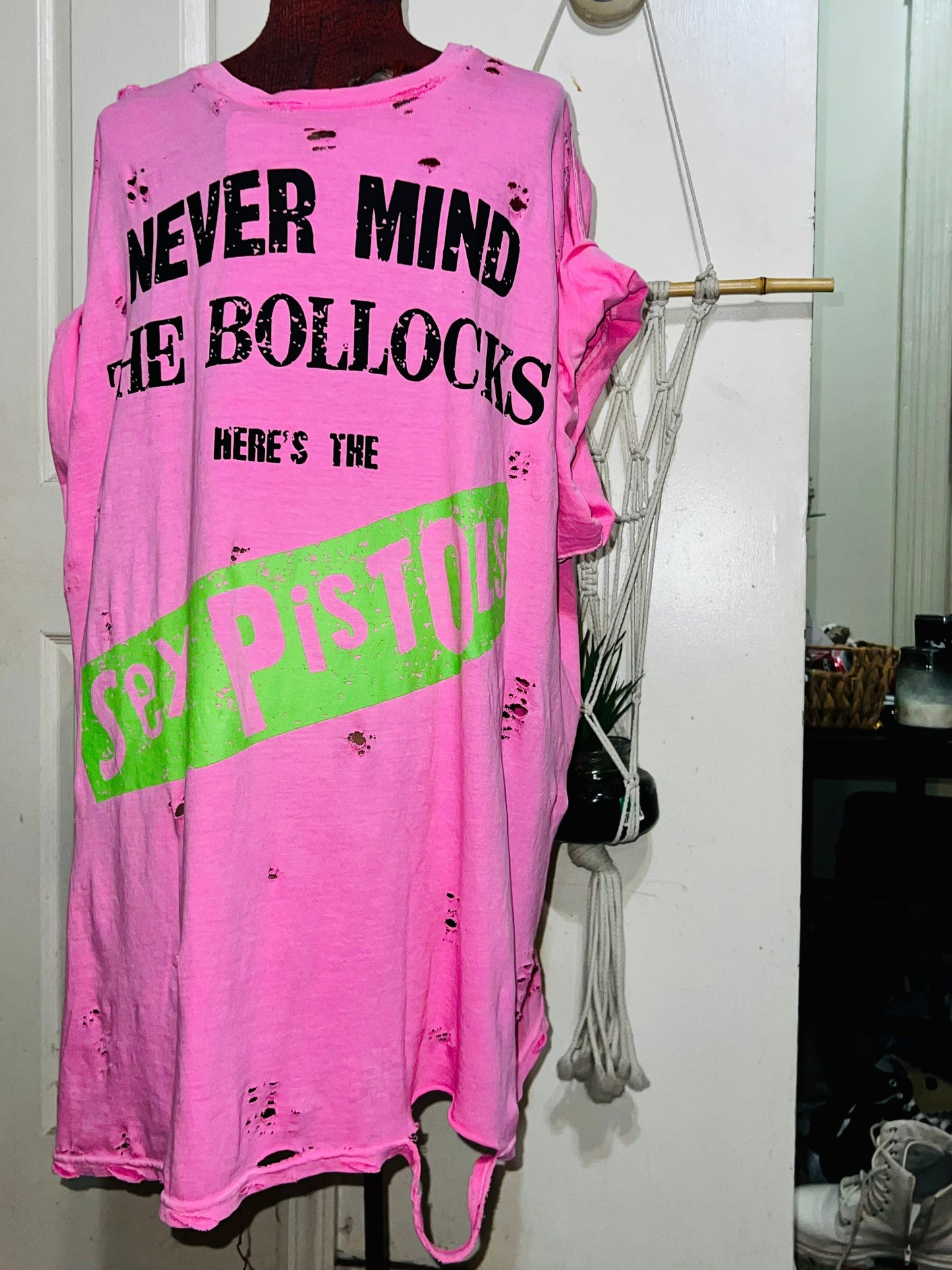 The Sex Pistols Oversized Distressed Tee/Dress