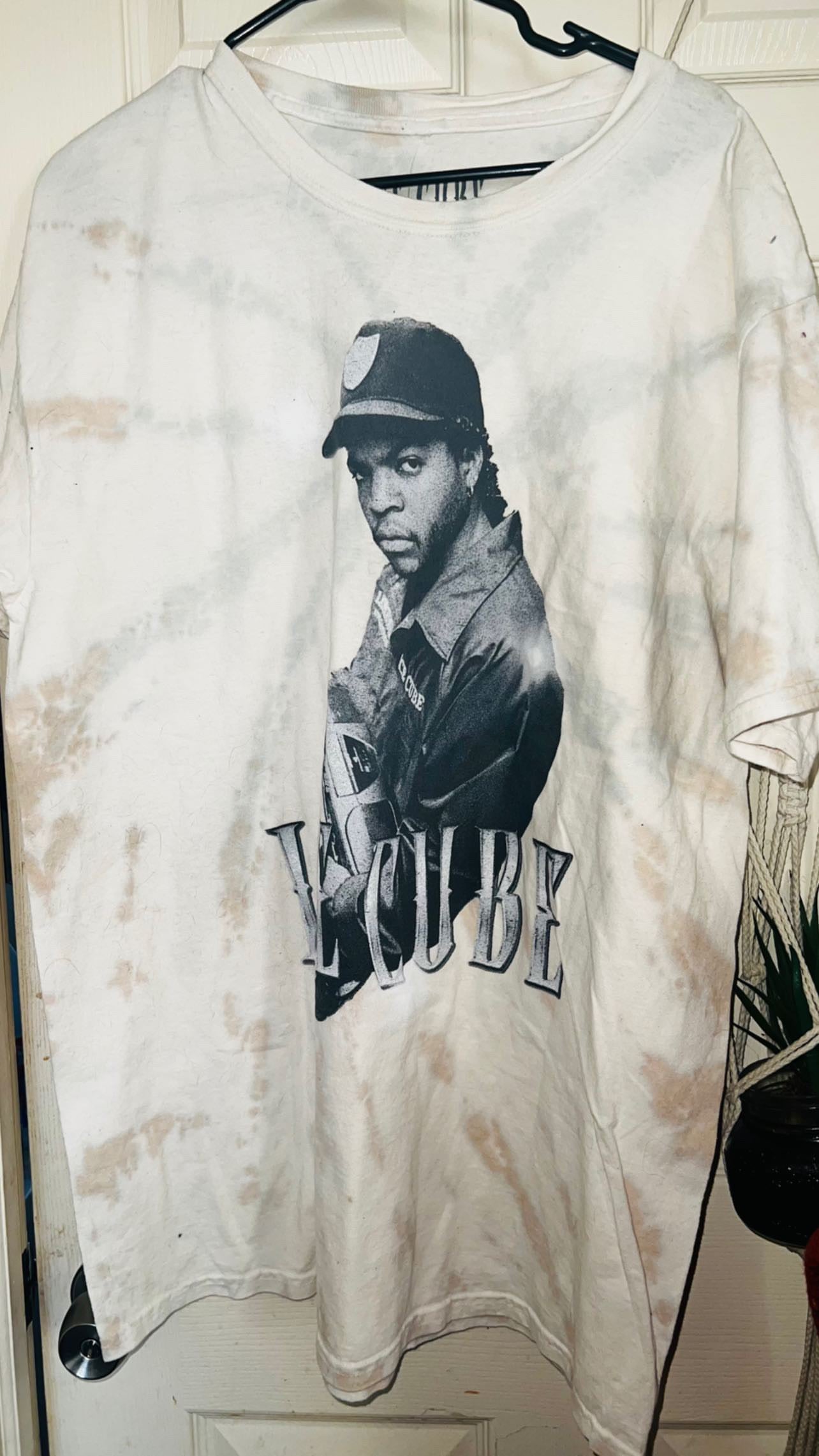 Ice Cube tie dyed Oversized Distressed Tee