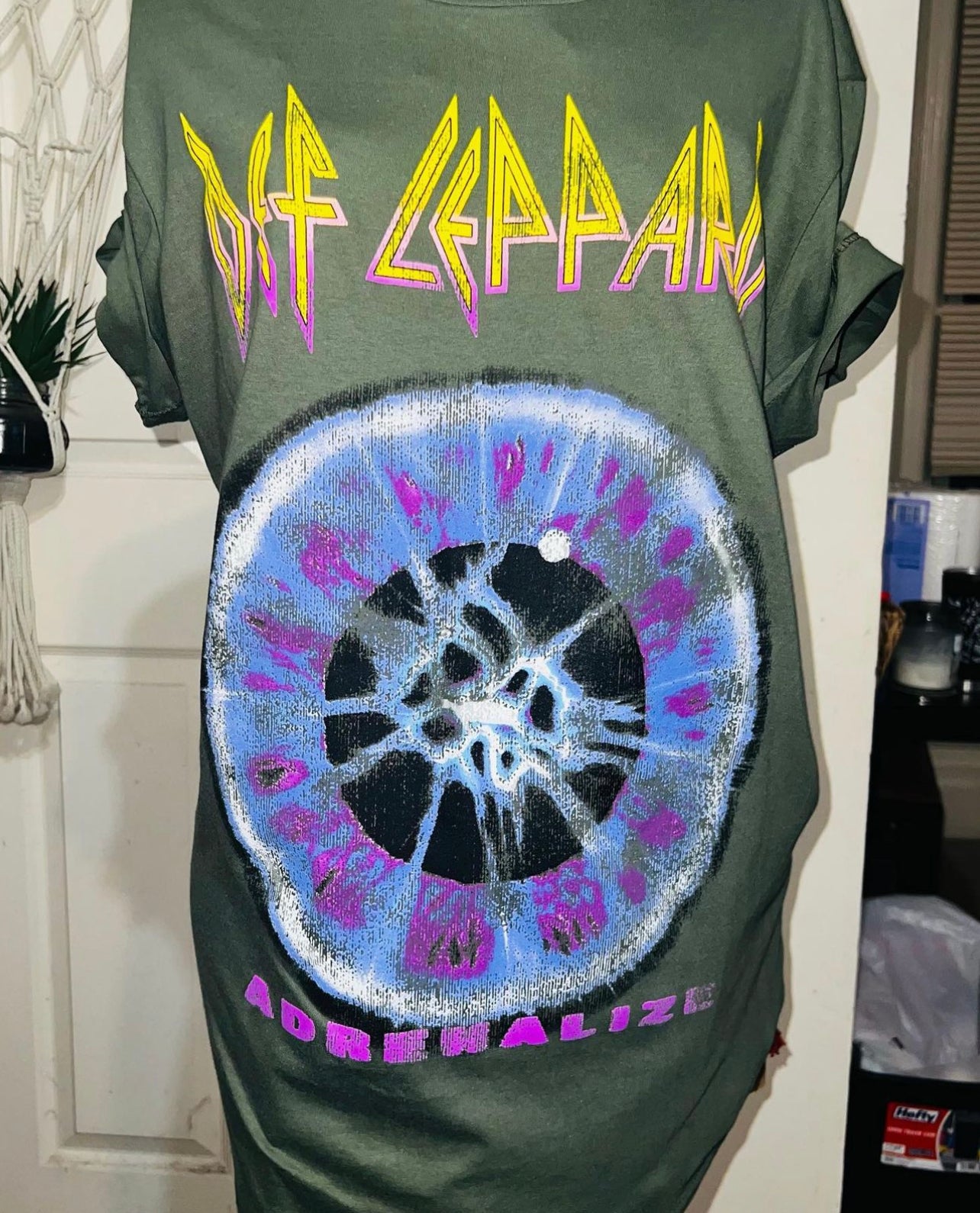 Bleached Def Leppard Distressed Tee