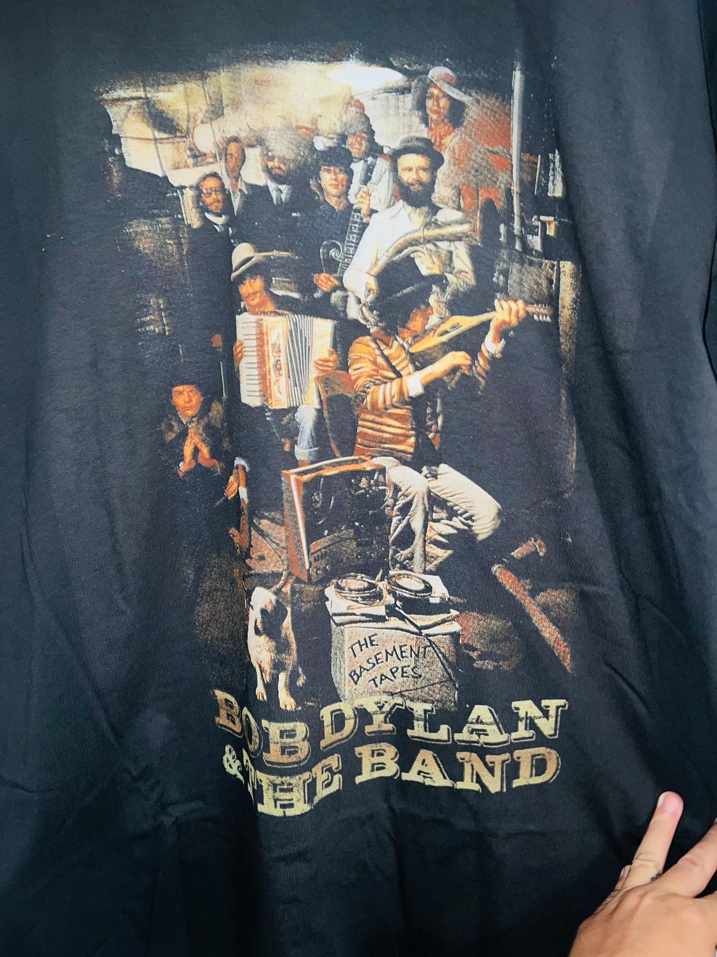Bob Dylan and the Band Oversized Distressed Tee