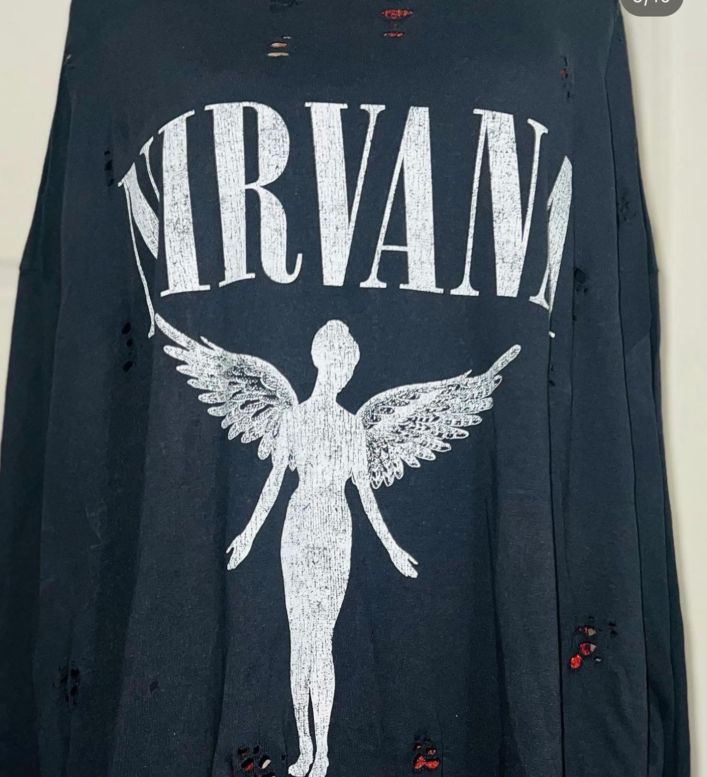 Nirvana Long Sleeve Oversized Shirt