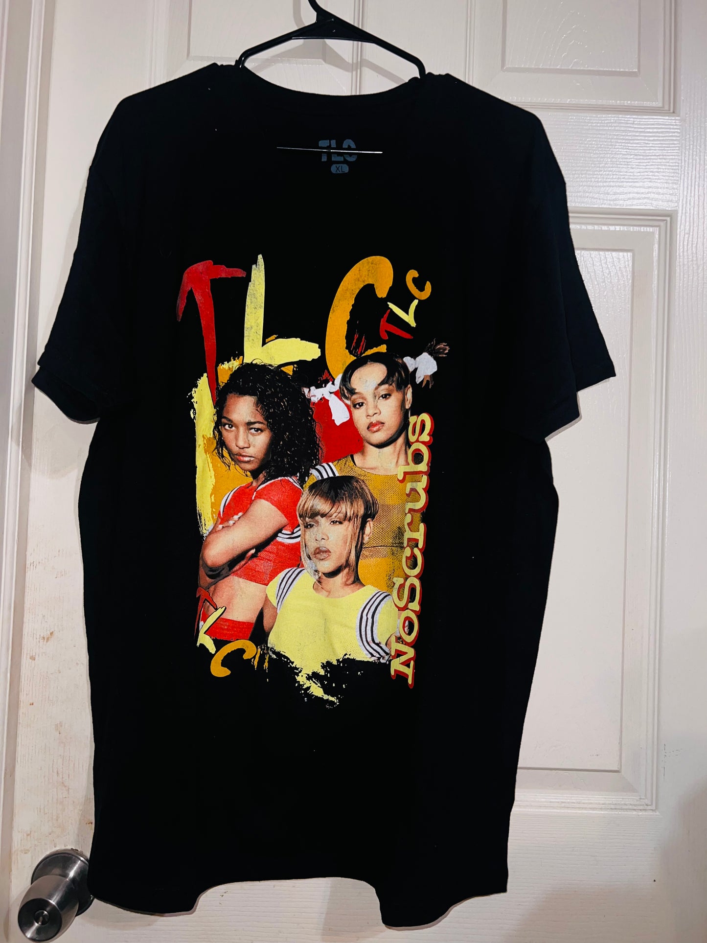 TLC No Scrubs Oversized Distressed Tee