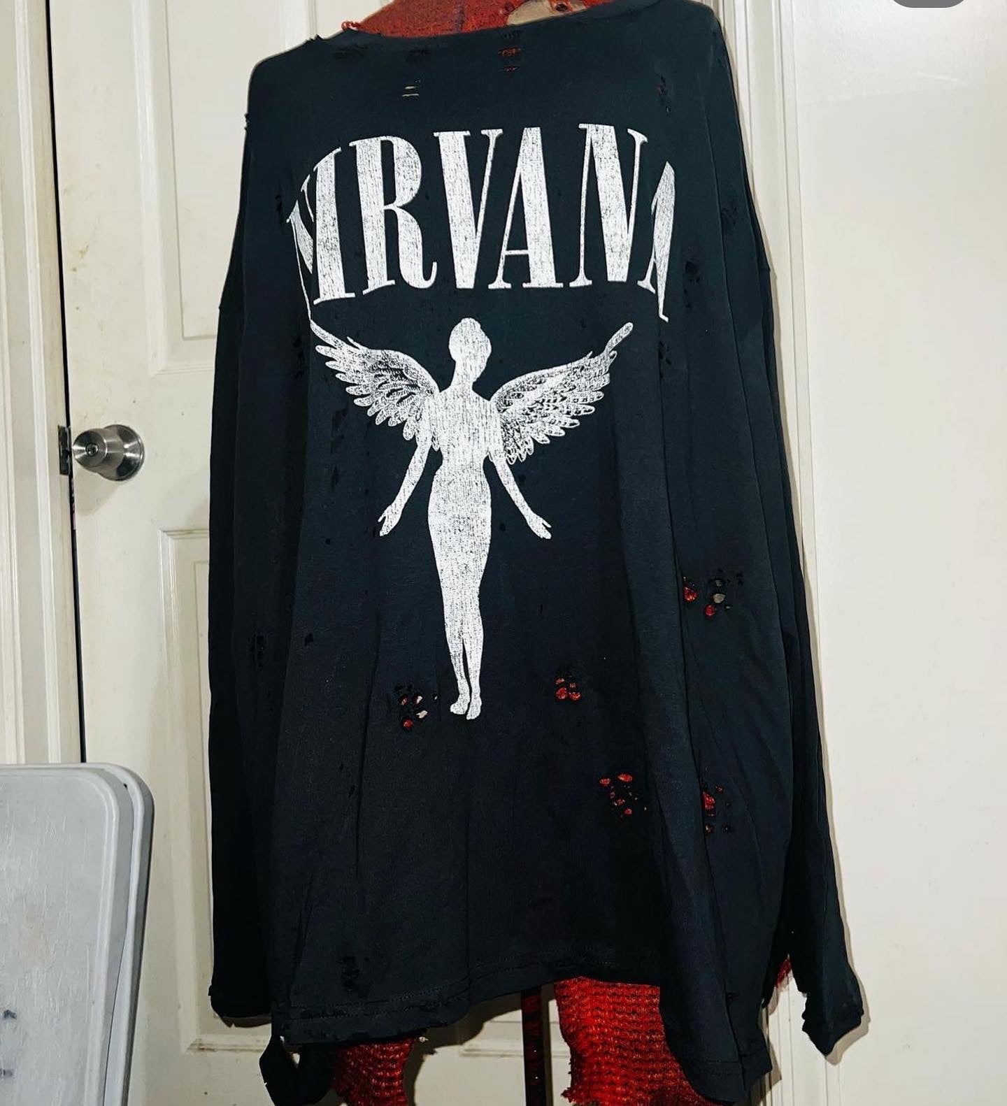 Nirvana Long Sleeve Oversized Shirt