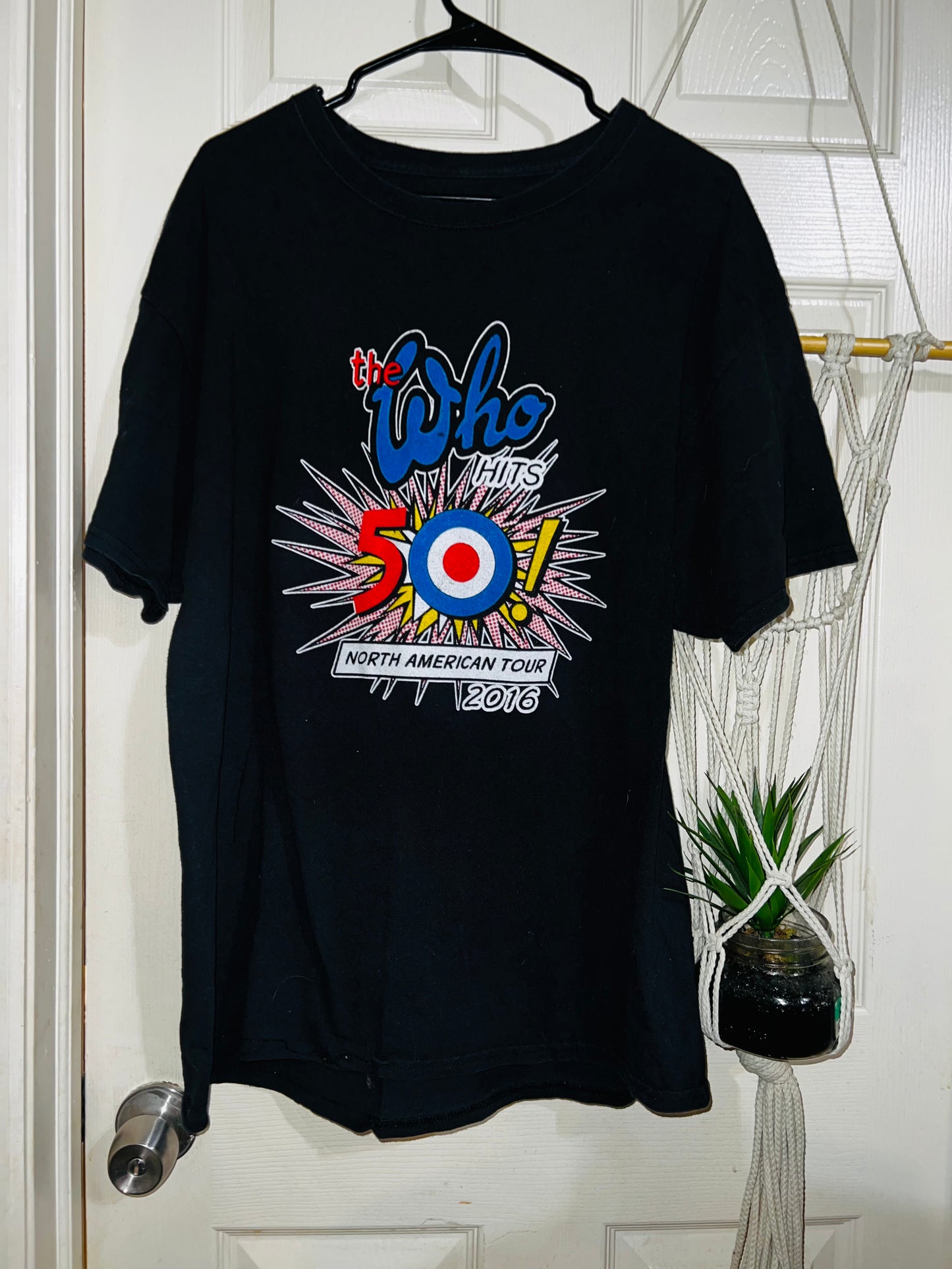 The Who 2016 Vintage Tour Oversized Distressed Tee