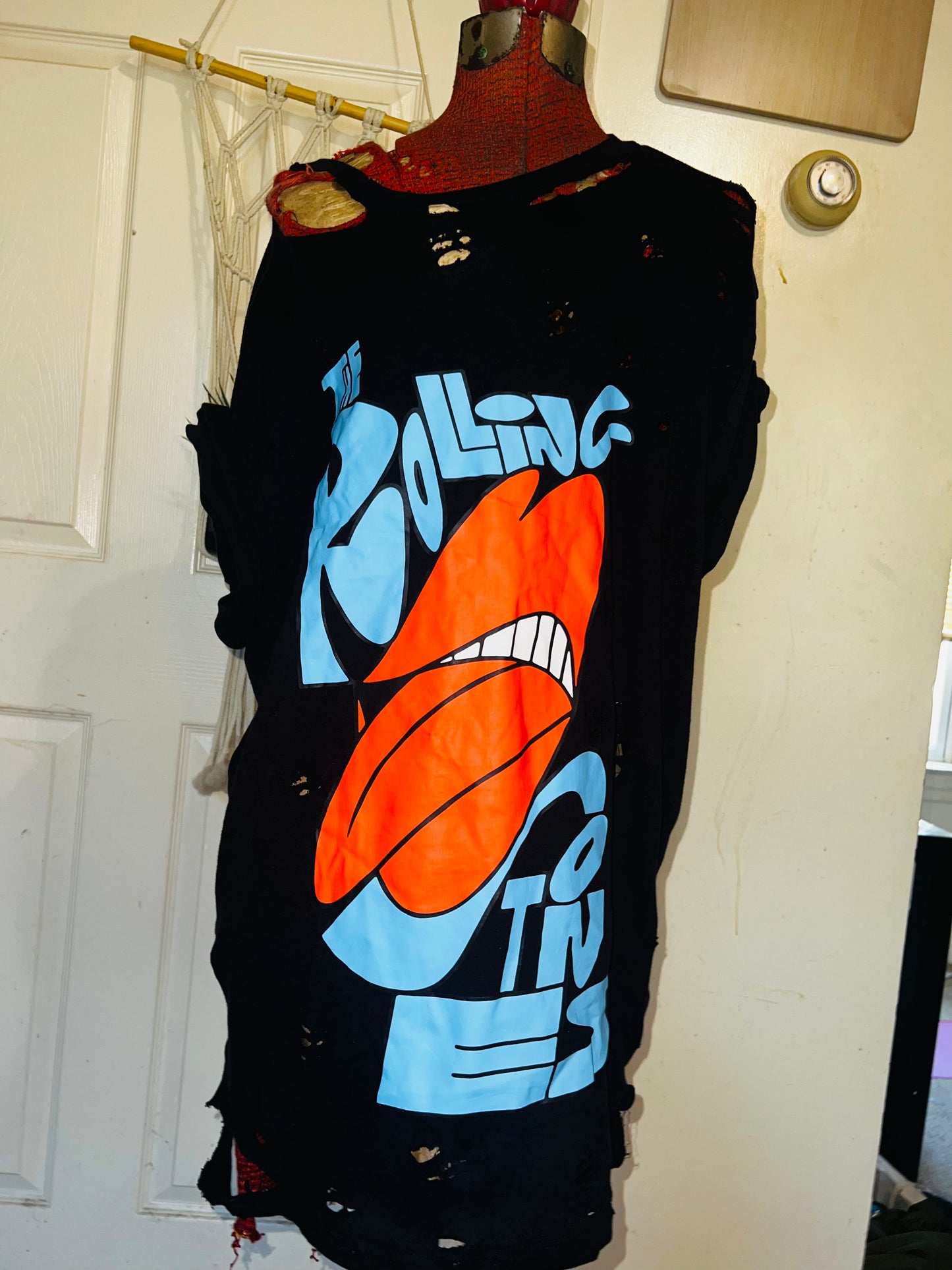 The Rolling Stones Oversized Distressed Tee