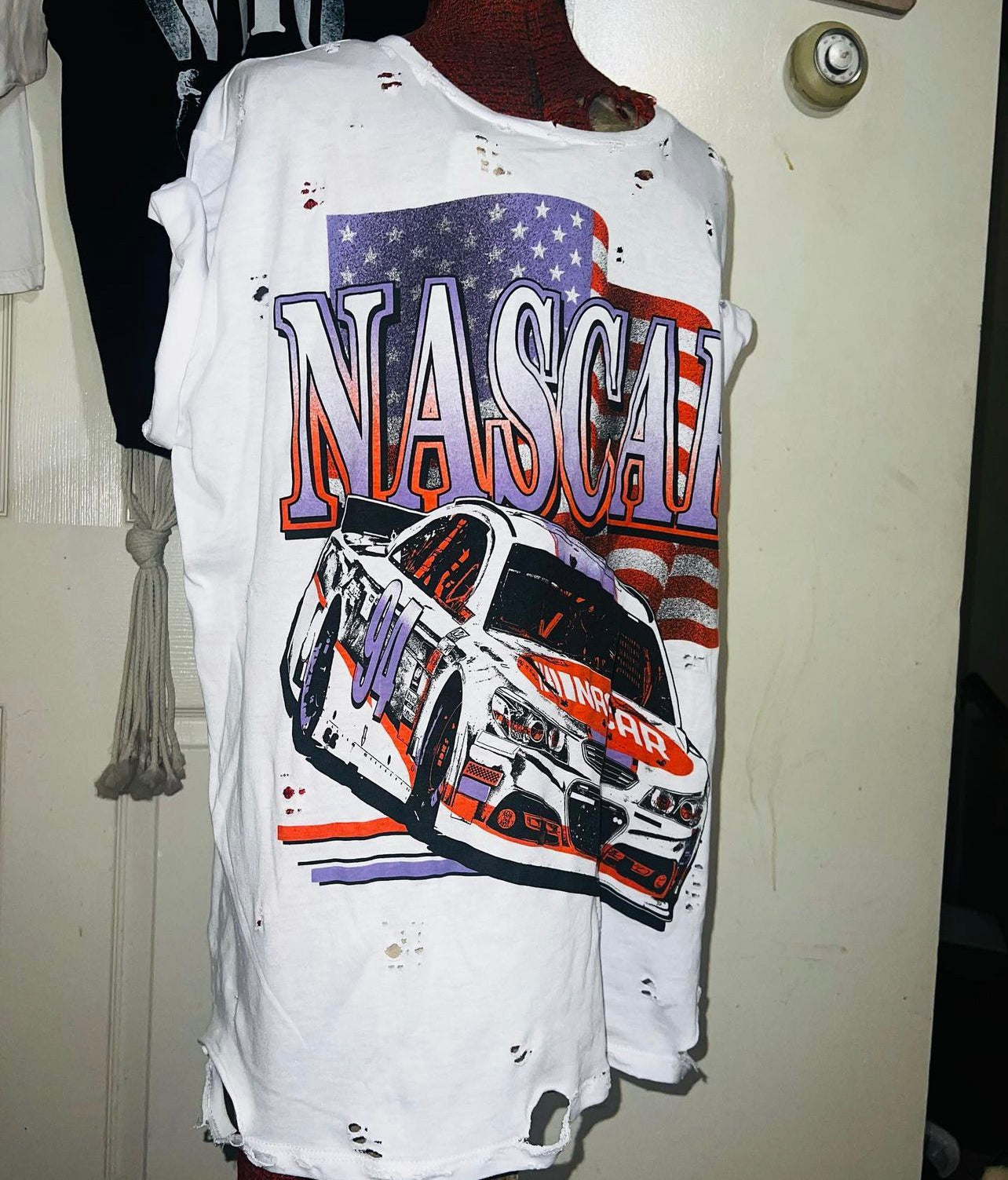 NASCAR American Flag Distressed Tee