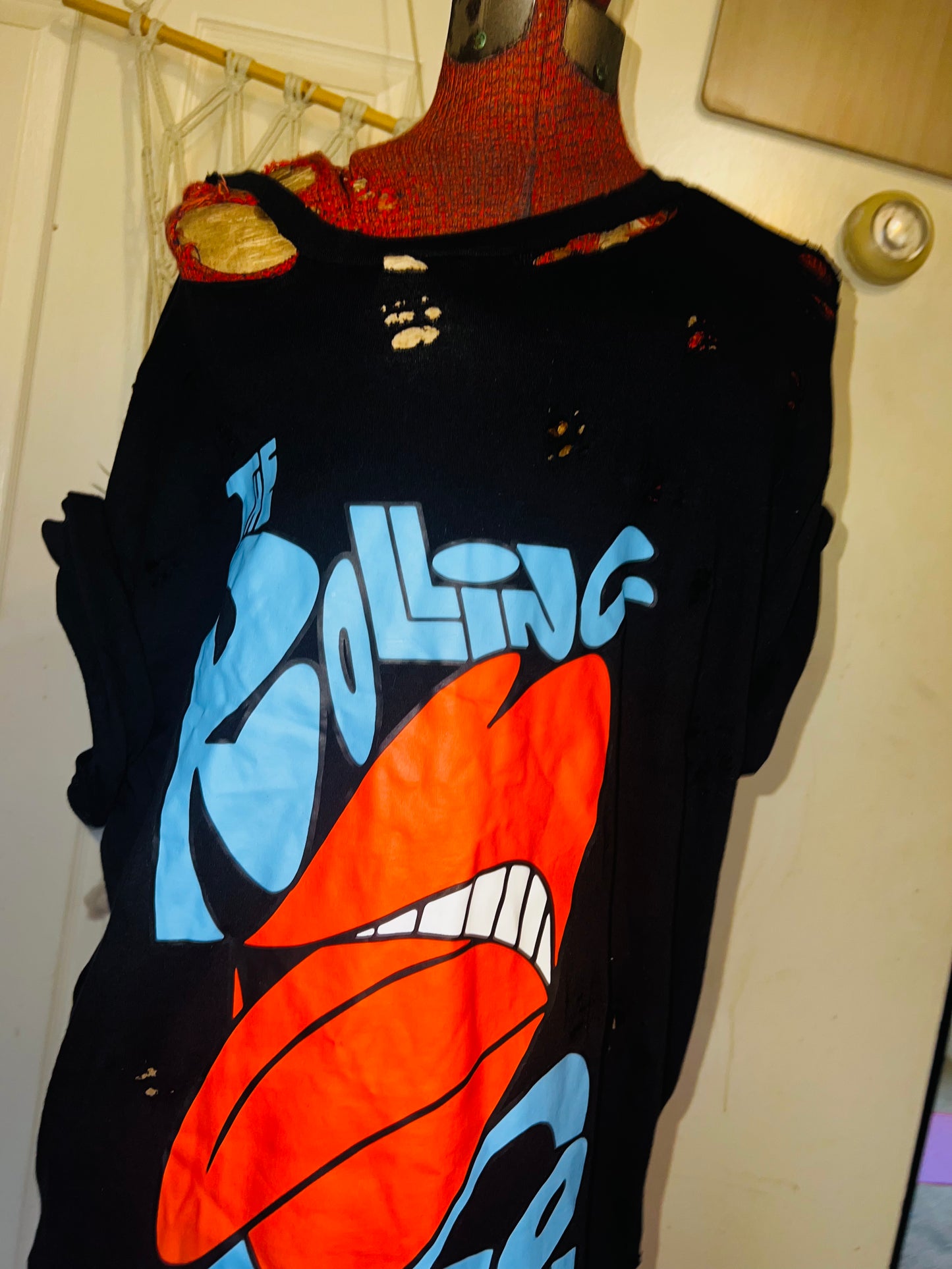 The Rolling Stones Oversized Distressed Tee