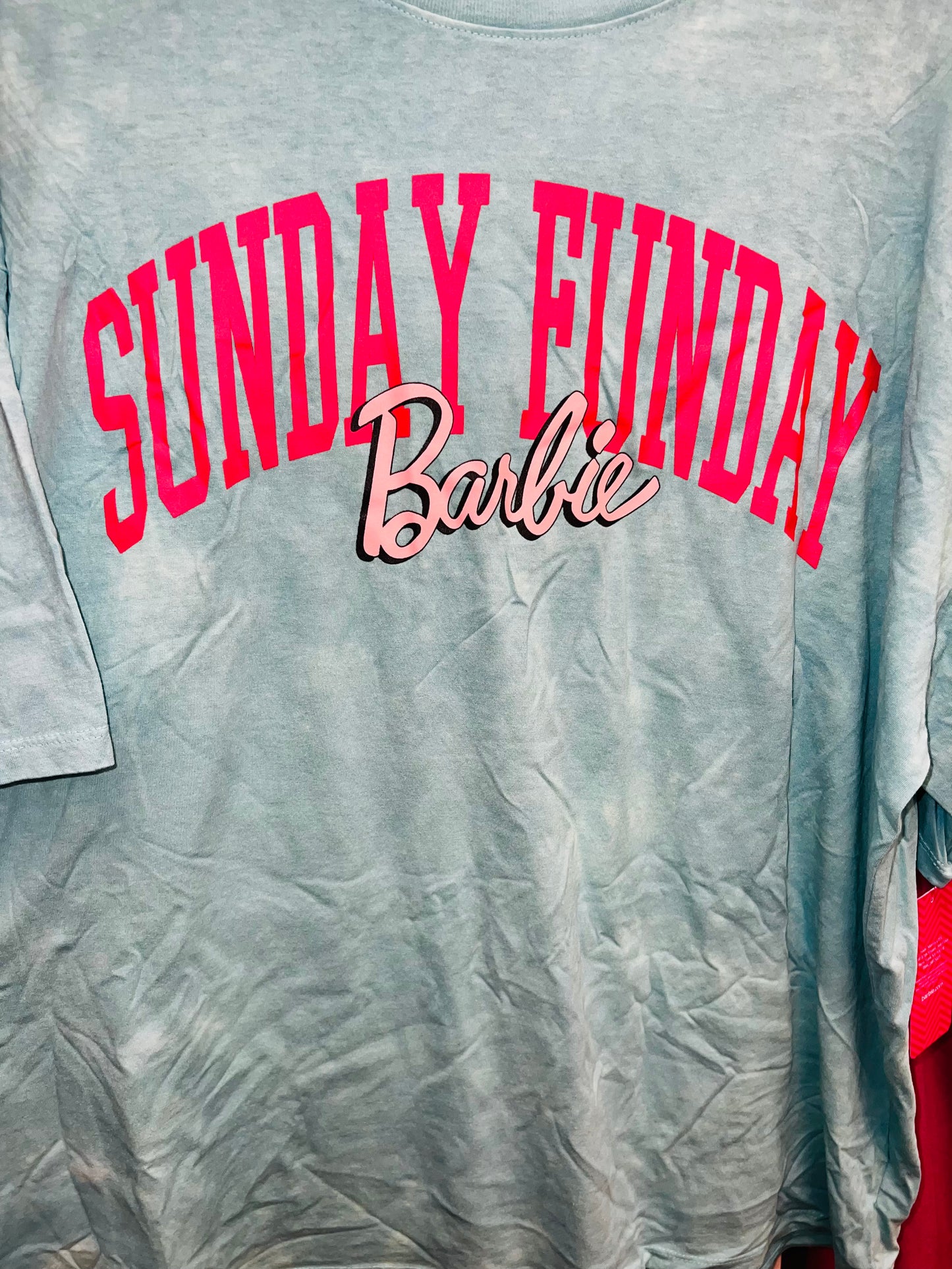 Barbie Oversized Double Sided Distressed Tee