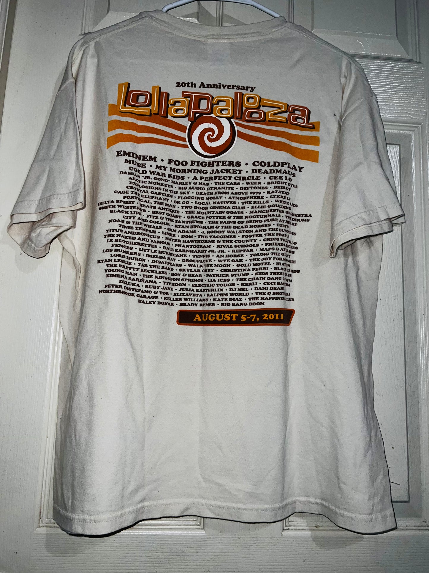 2011 Vintage Lollapalooza Oversized Tee