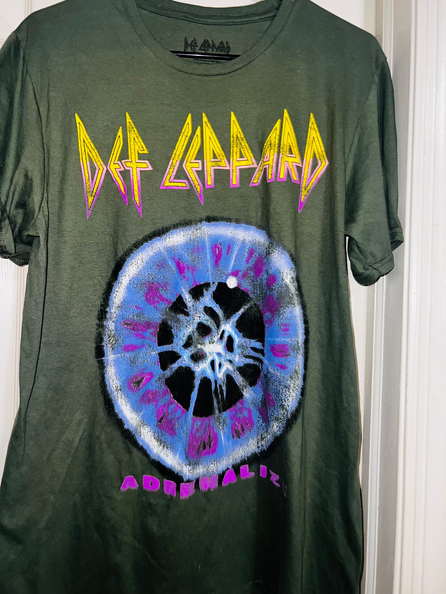 Bleached Def Leppard Distressed Tee