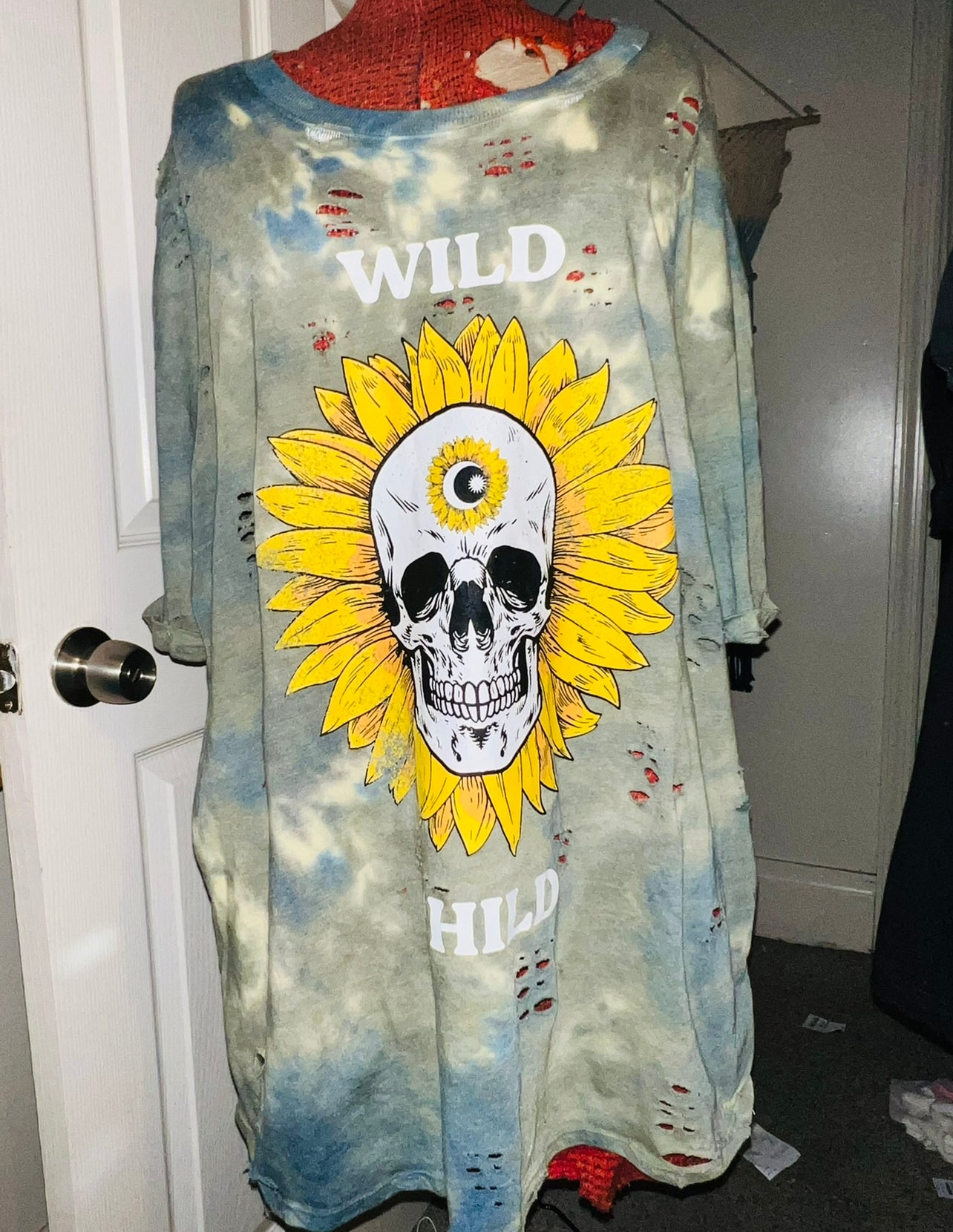 Wild Child Graphic Oversized Distressed Tee