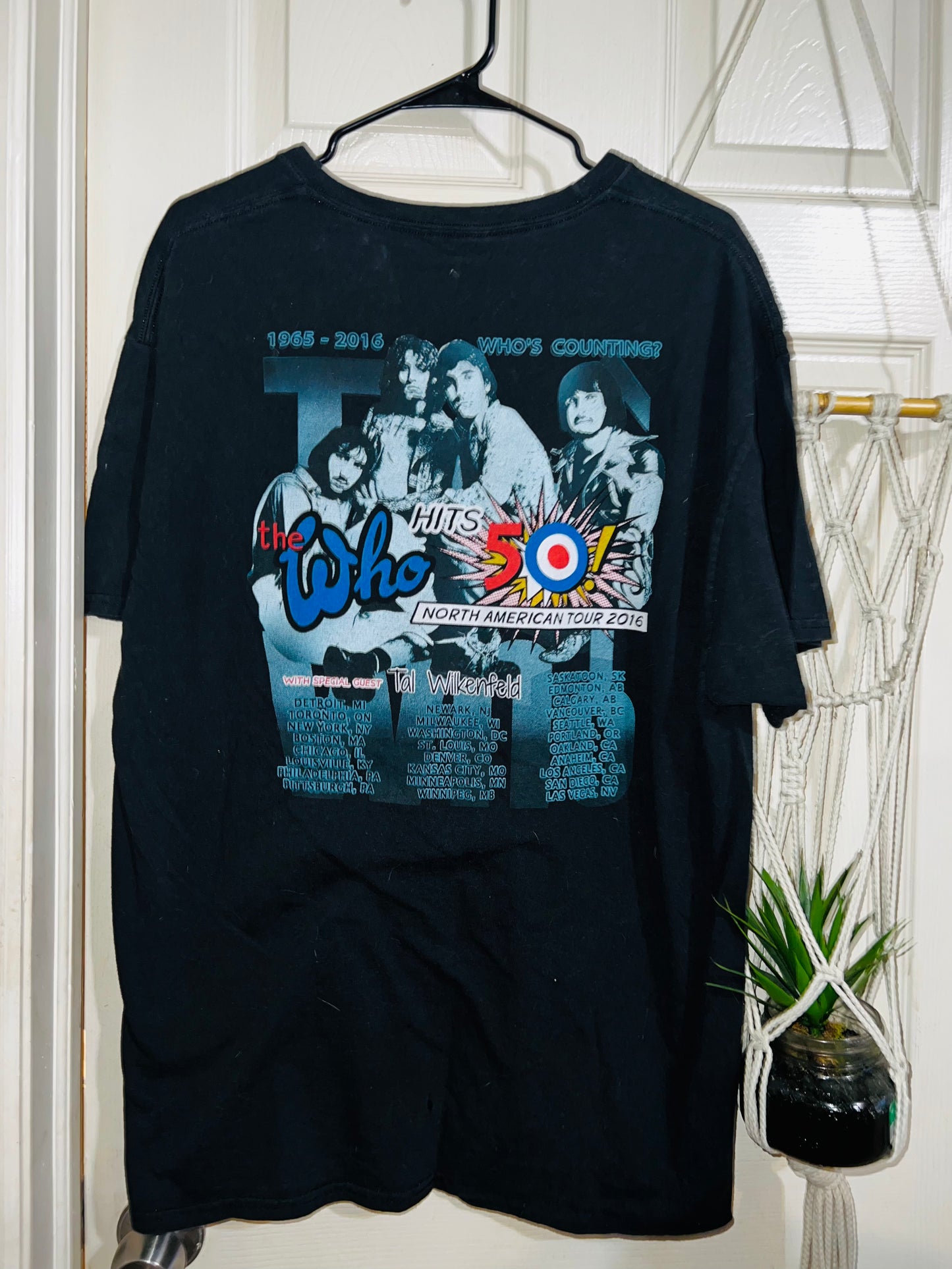 The Who 2016 Vintage Tour Oversized Distressed Tee