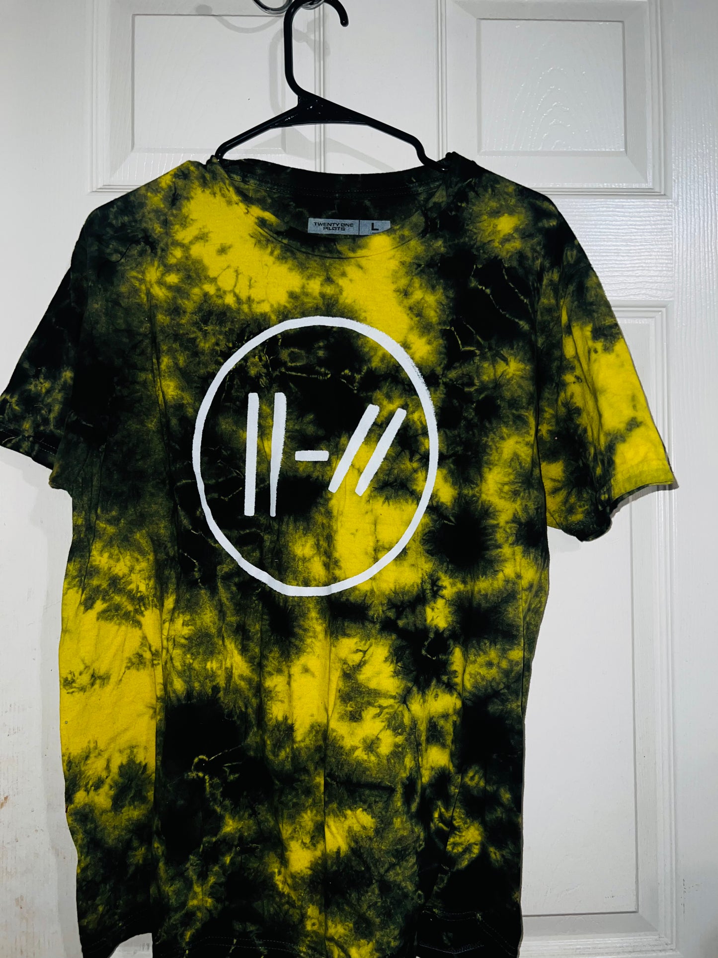 21 Pilots Tie Dye Oversized Distressed Tee