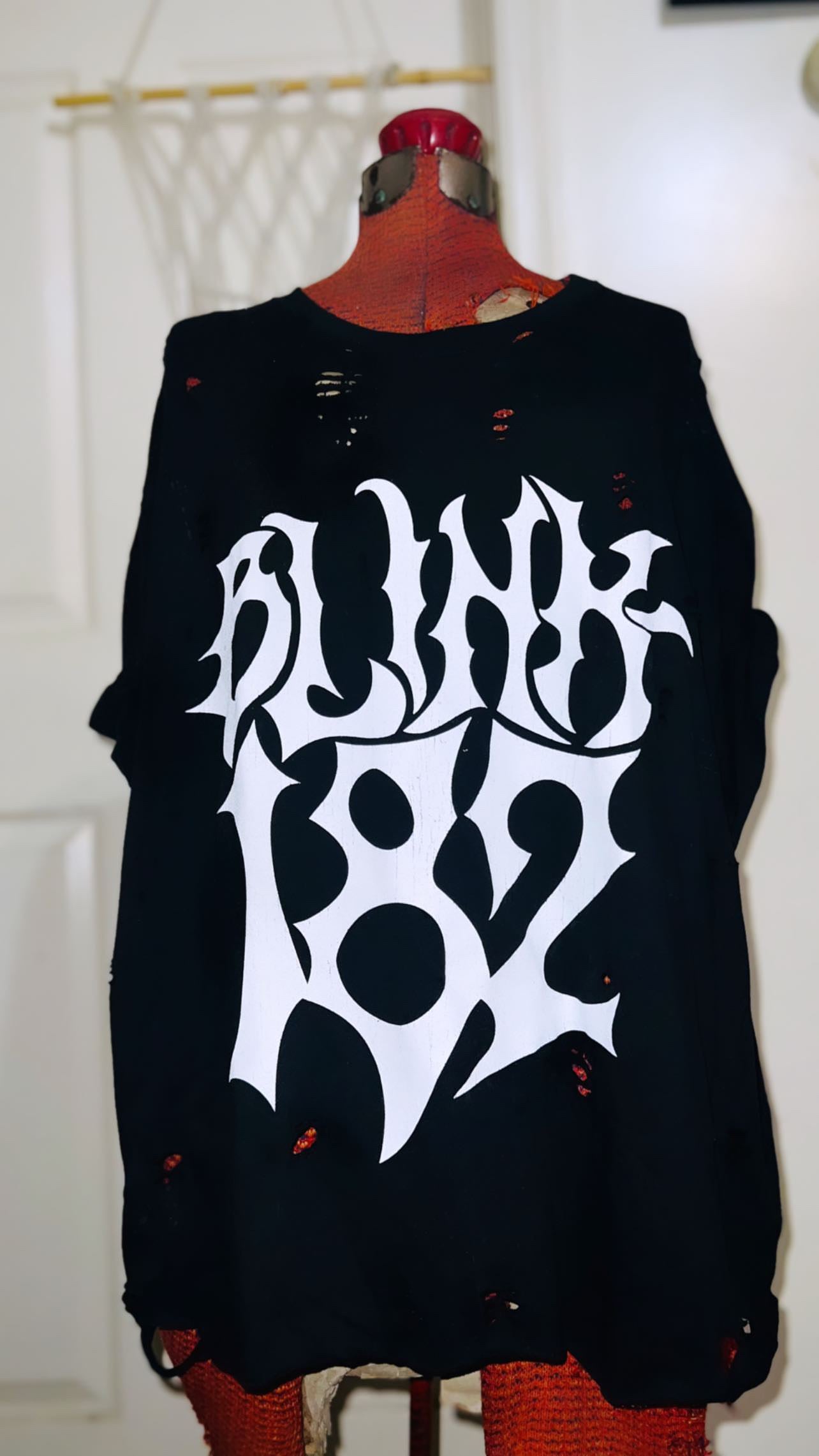 Blink 182 Double Sided Oversized Distressed T-Shirt