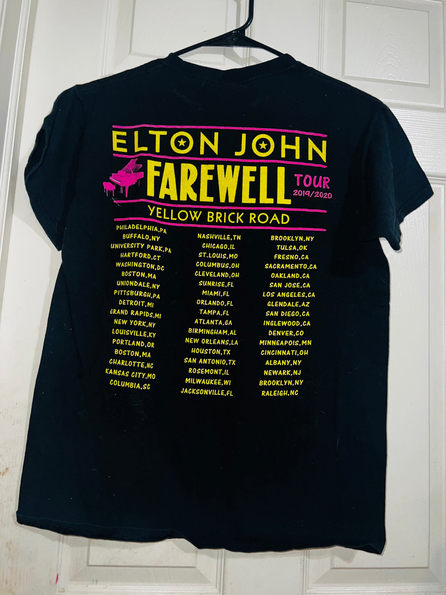 Elton John Vintage Tour Distressed Tee