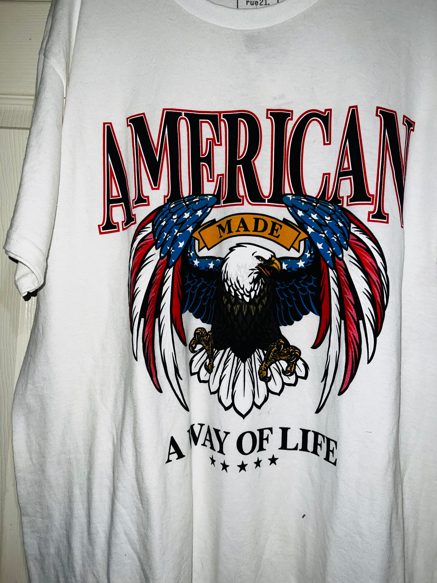 American Oversized Distressed Tee