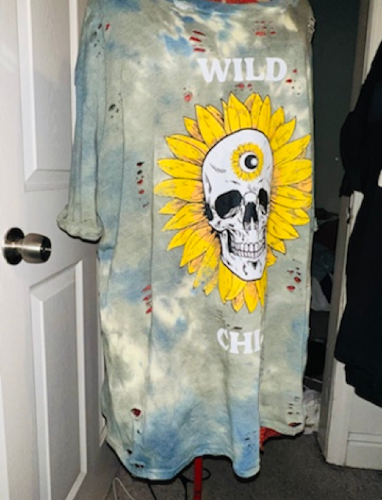 Wild Child Graphic Oversized Distressed Tee