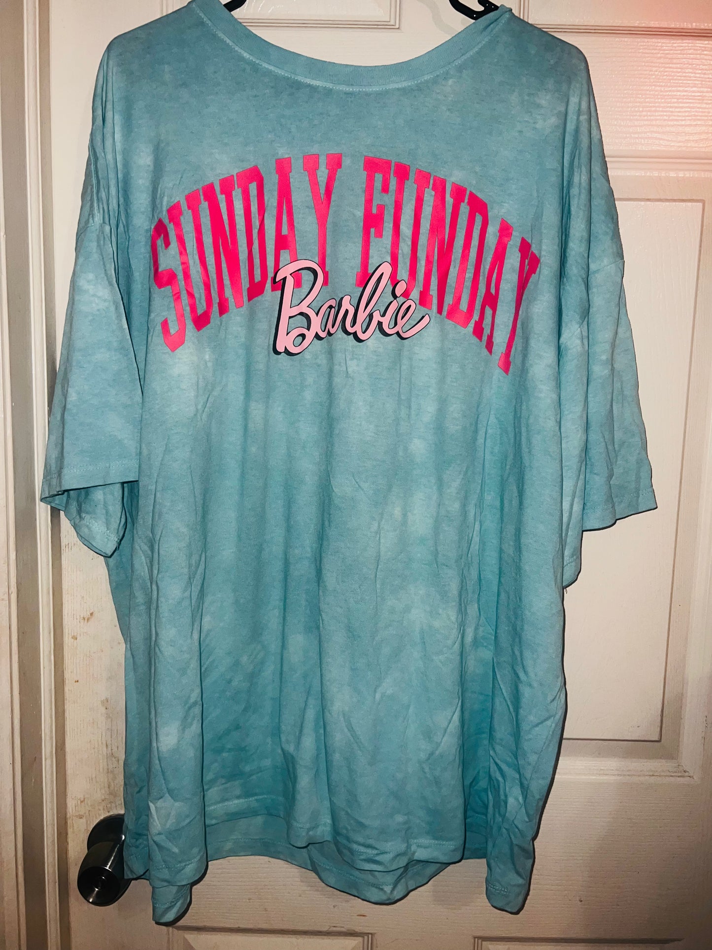 Barbie Oversized Double Sided Distressed Tee