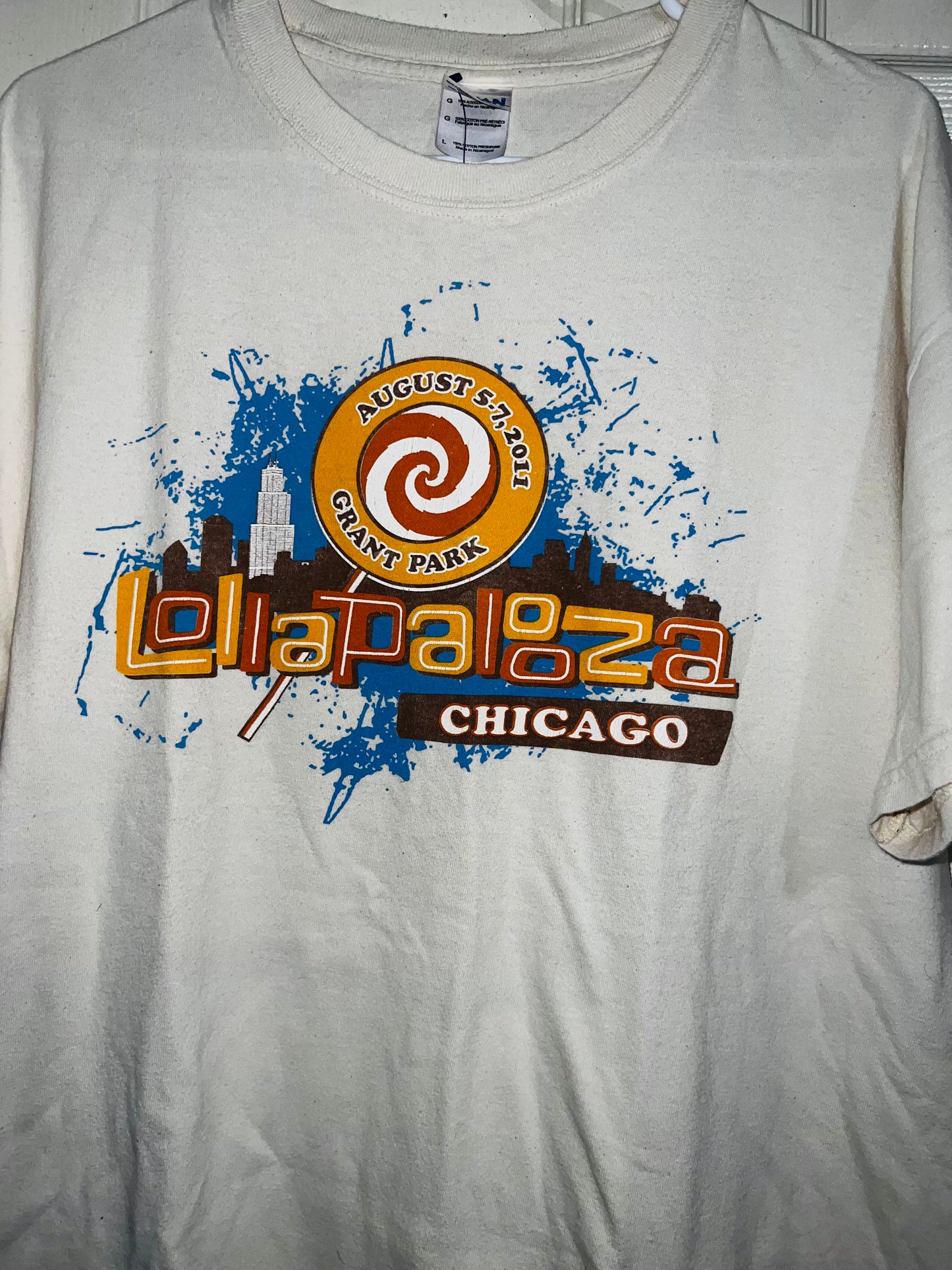 2011 Vintage Lollapalooza Oversized Tee
