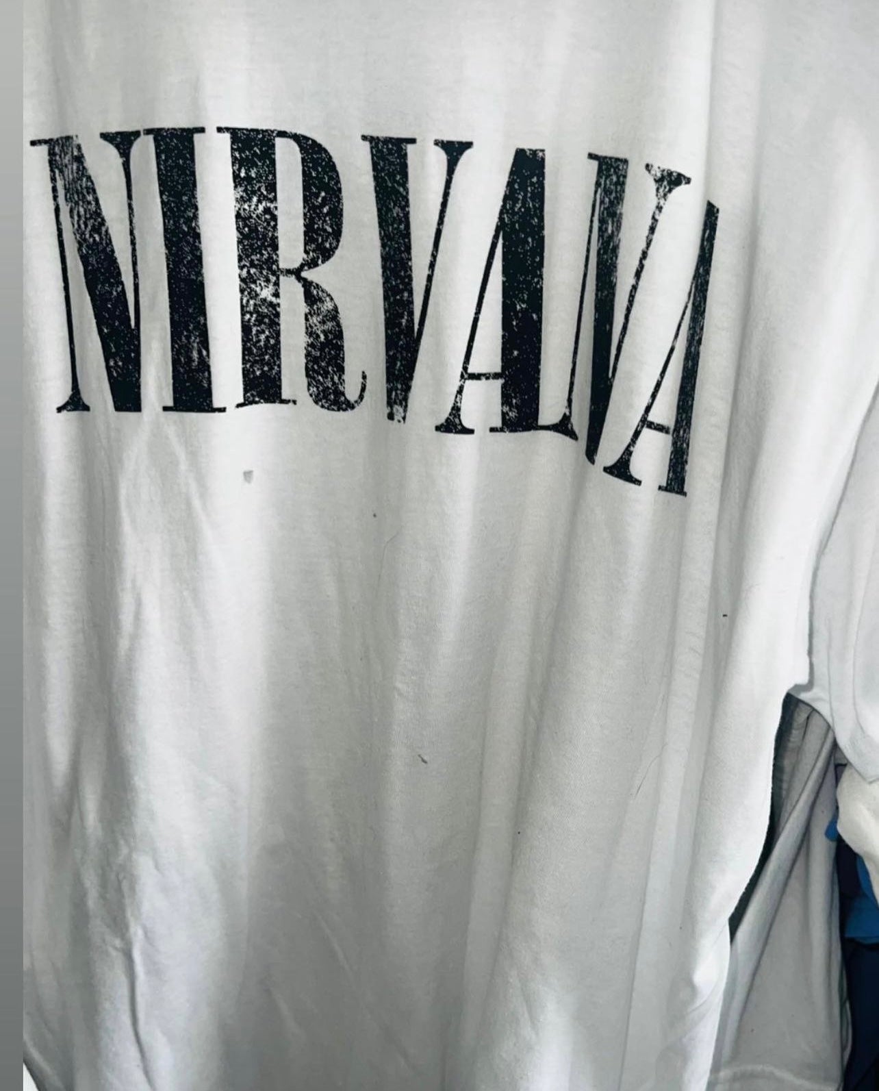 Nirvana Oversized Distressed Tee (customizable)