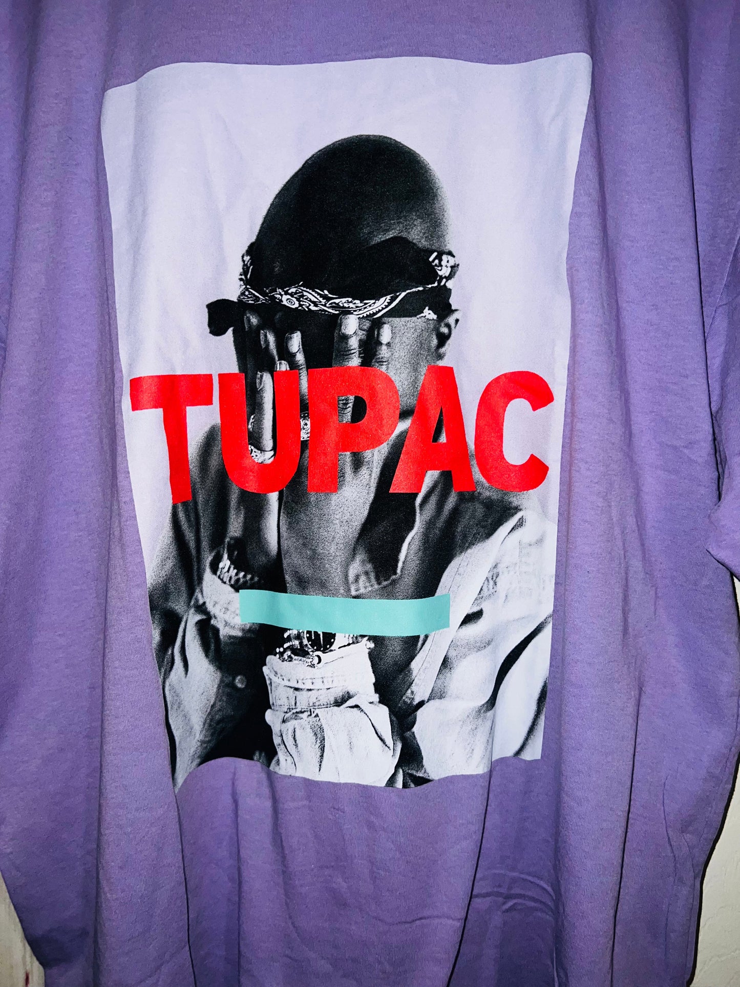 Tupac Oversized Distressed Tee