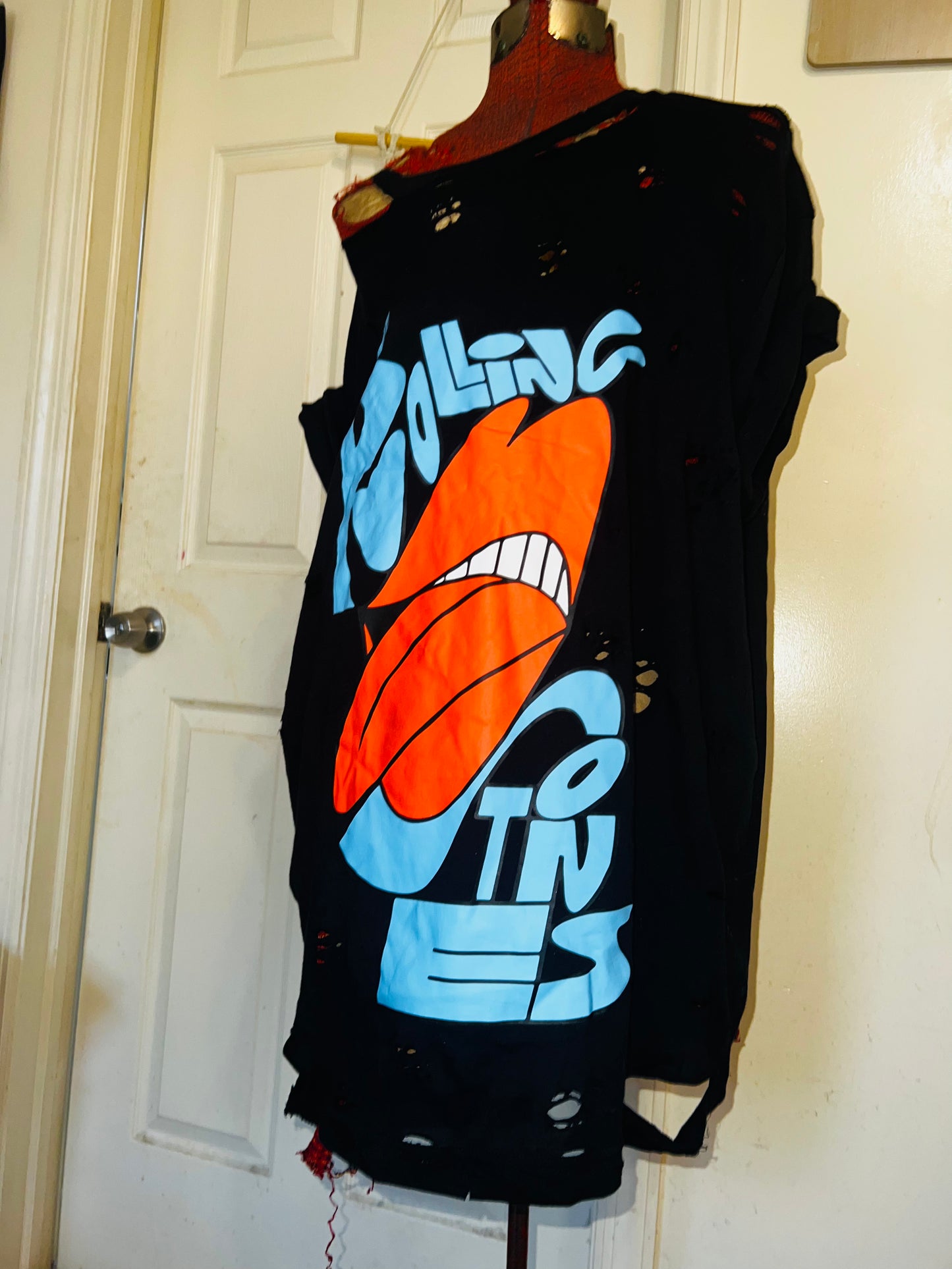 The Rolling Stones Oversized Distressed Tee