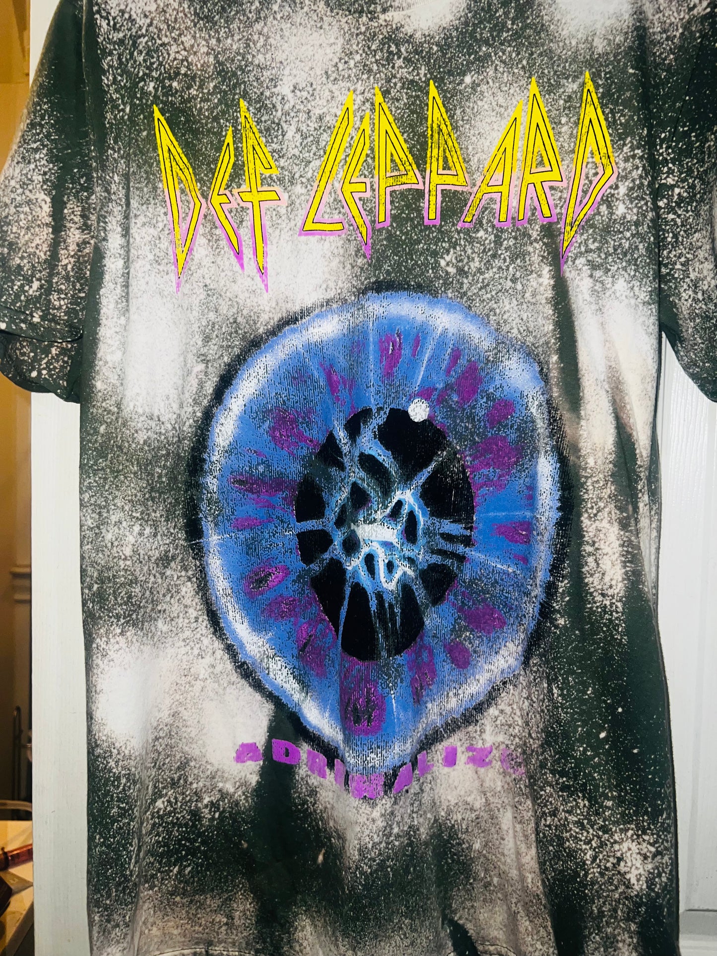 Bleached Def Leppard Distressed Tee