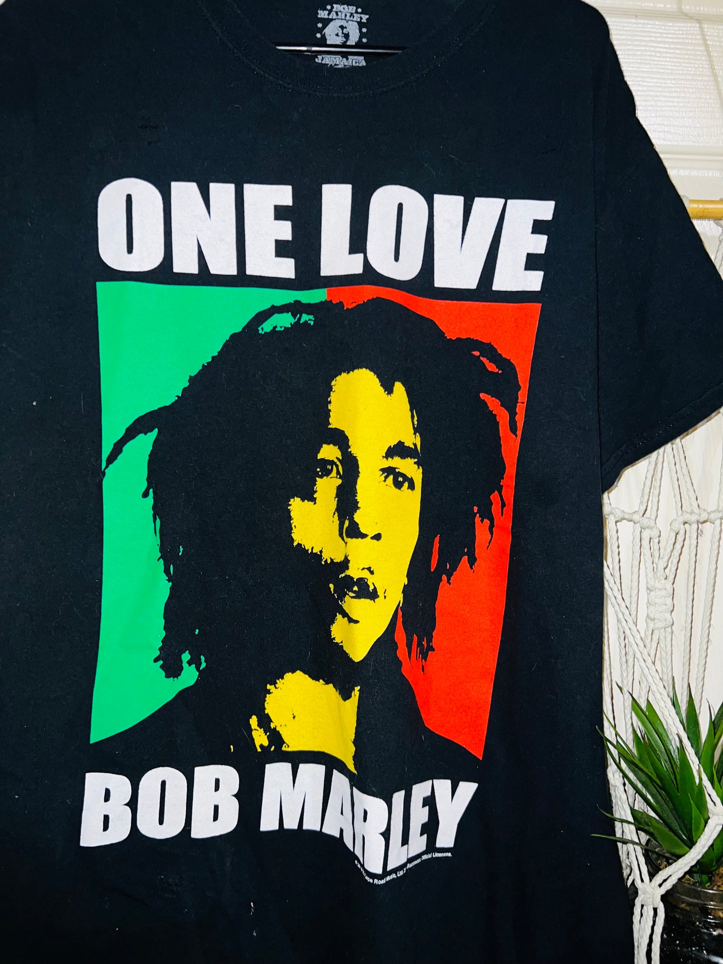 Bob Marley Vintage One Love OS Distressed Tee