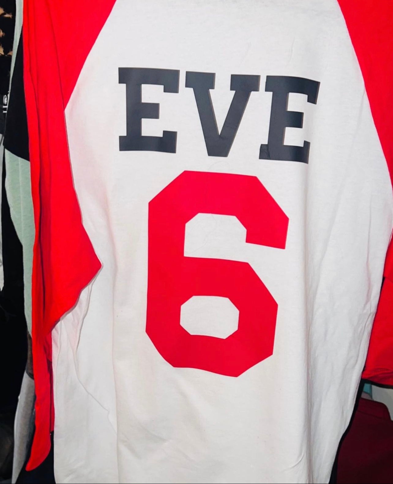 Eve 6 Raglan Distressed Long Sleeve