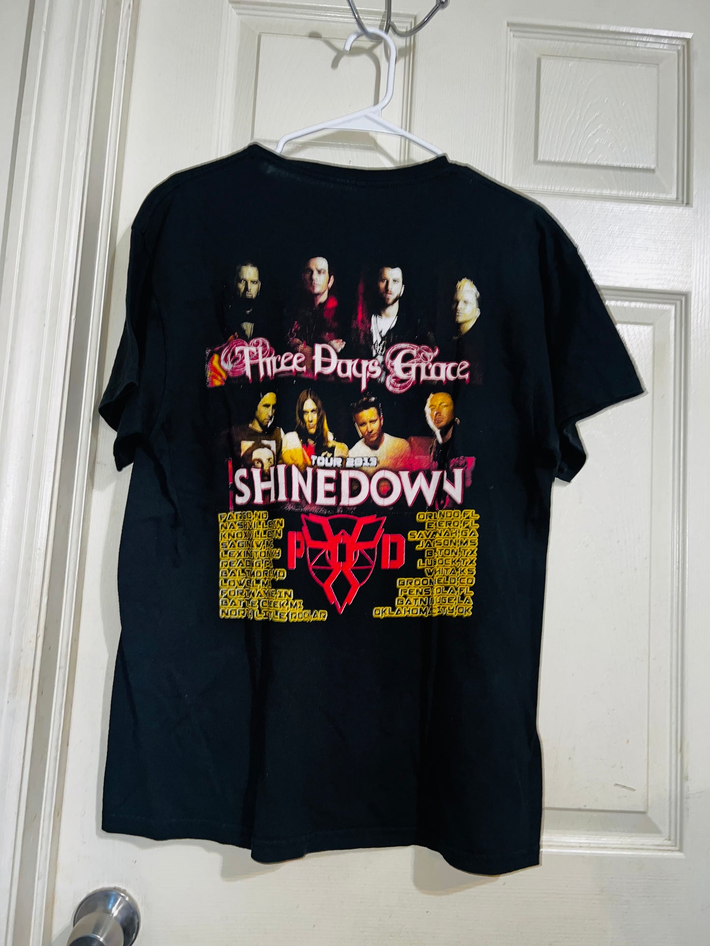 Vintage Shinedown/Three Days Grace Double Sided Oversized Tee