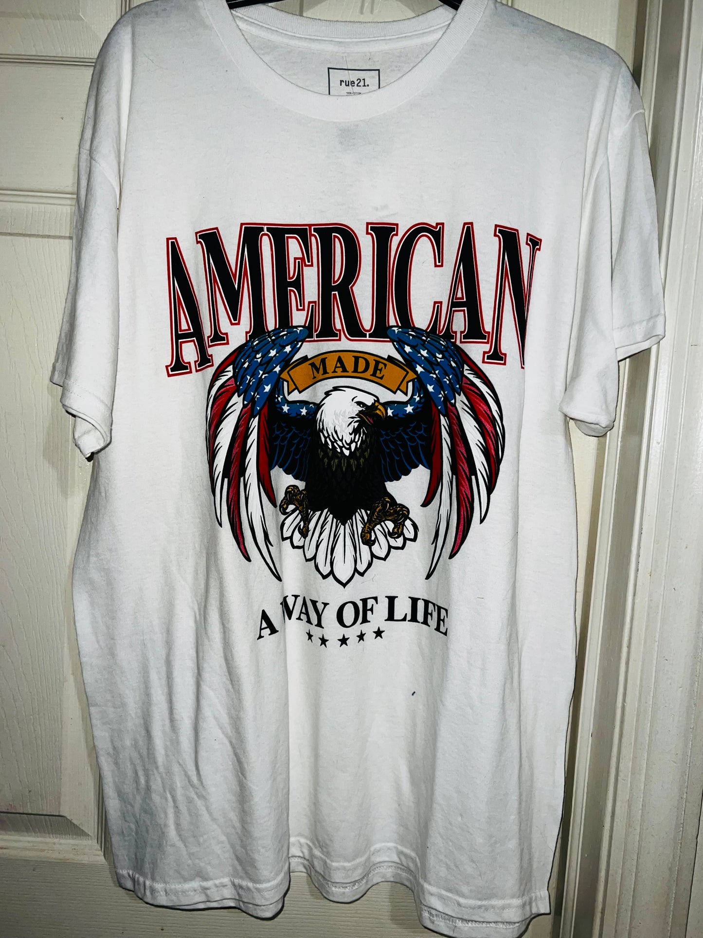 American Oversized Distressed Tee