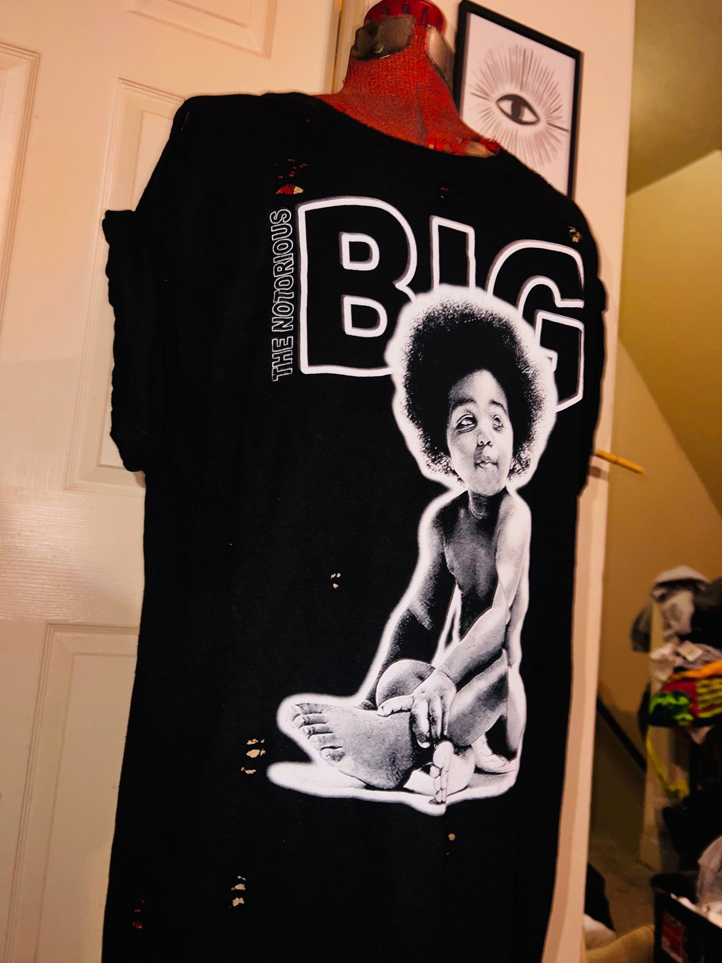 Notorious BIG Oversized Distressed Tee